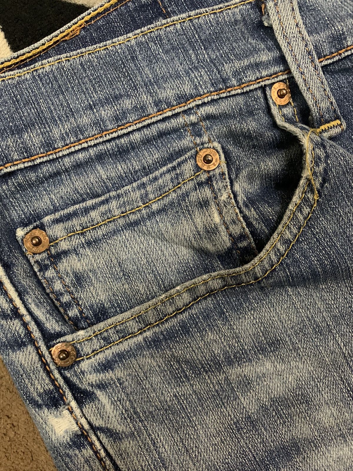 Levi's Vintage Clothing Vintage Y2K Levis 511 Blue Washed Distressed Grunge Jeans Size US 32 / EU 48 - 6 Thumbnail