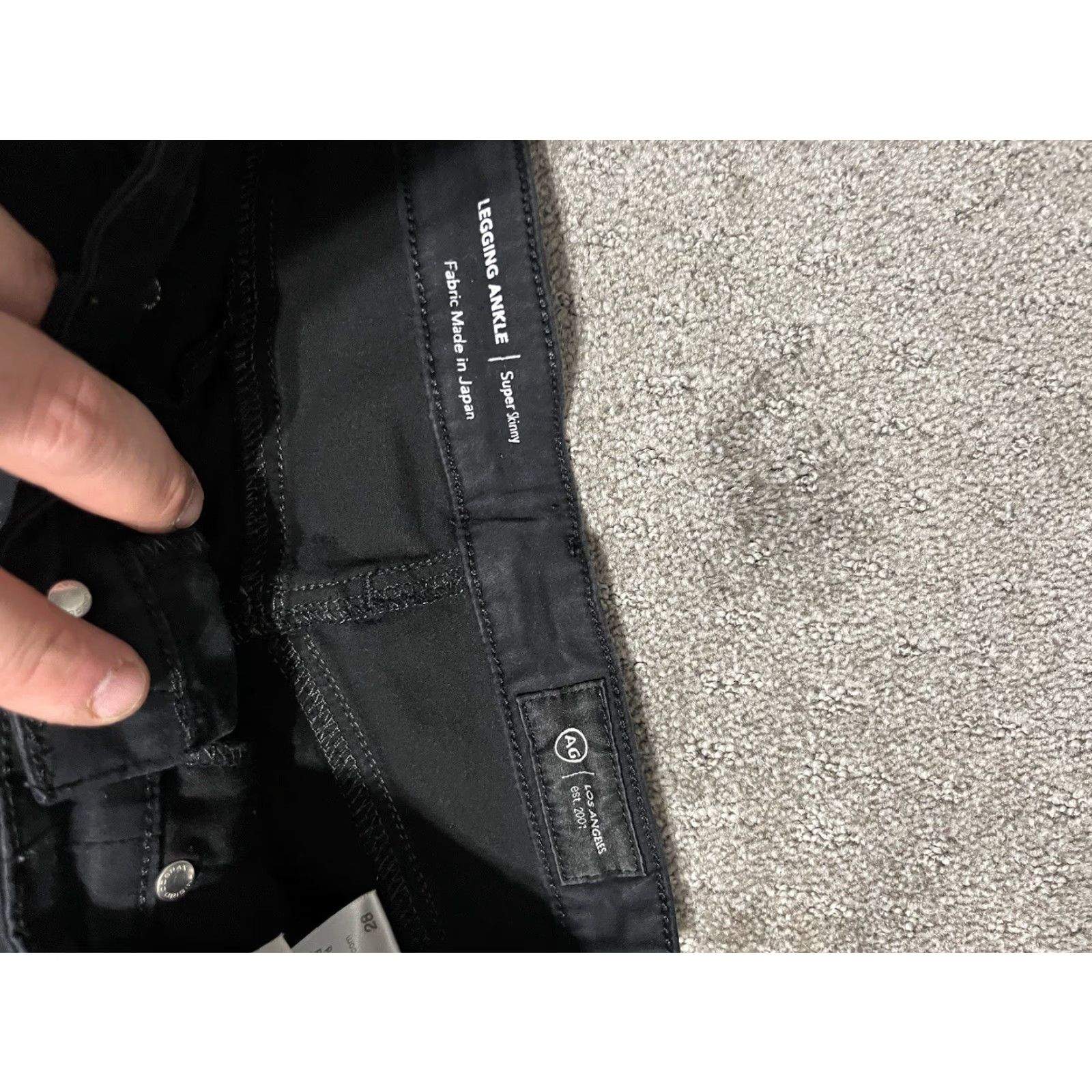 Denime AG Jeans Women Black Super Skinny Ankle Denim Jeans Size 28 Womens Size 28" / US 6 / IT 42 - 5 Thumbnail