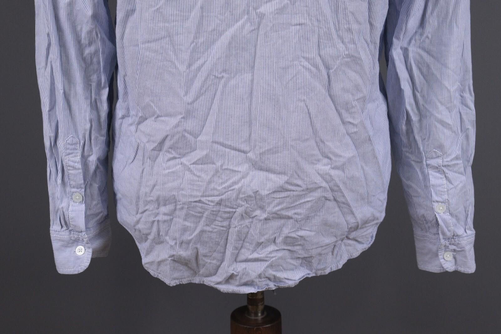 Eton Eton Slim Blue Luxury Button Down Shirt Size 44 / 17 1/2 Size US M / EU 48-50 / 2 - 11 Thumbnail