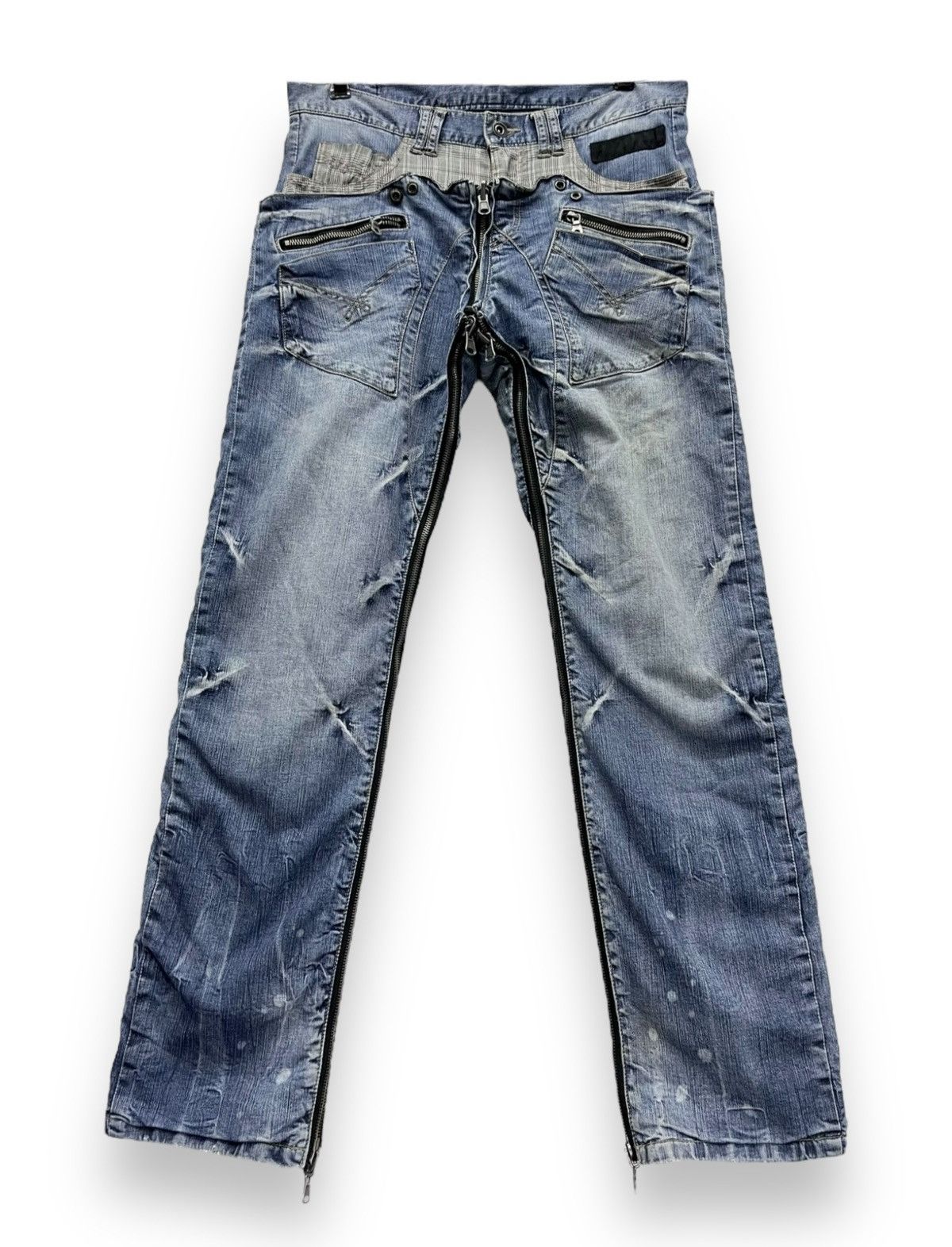 Grailed PPFM EASTERN ROCK ANARCHY DENIM Punk Zipper Reversible Denim Size US 31 - 5 Thumbnail