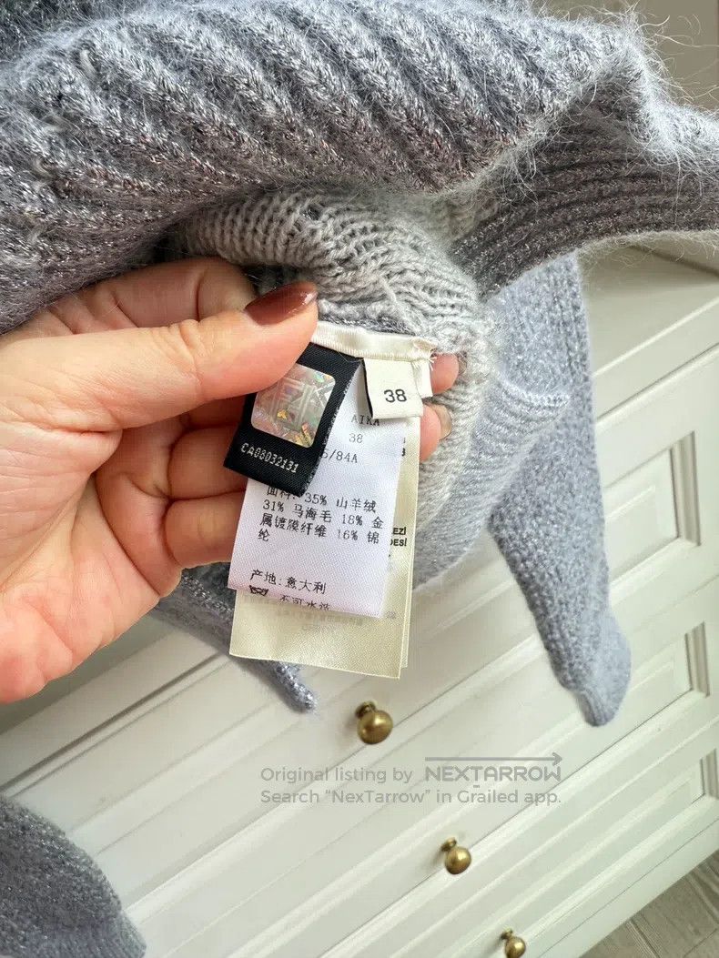 Fendi Fendi Gray Logo Sweater Size XS / US 0-2 / IT 36-38 - 3 Thumbnail