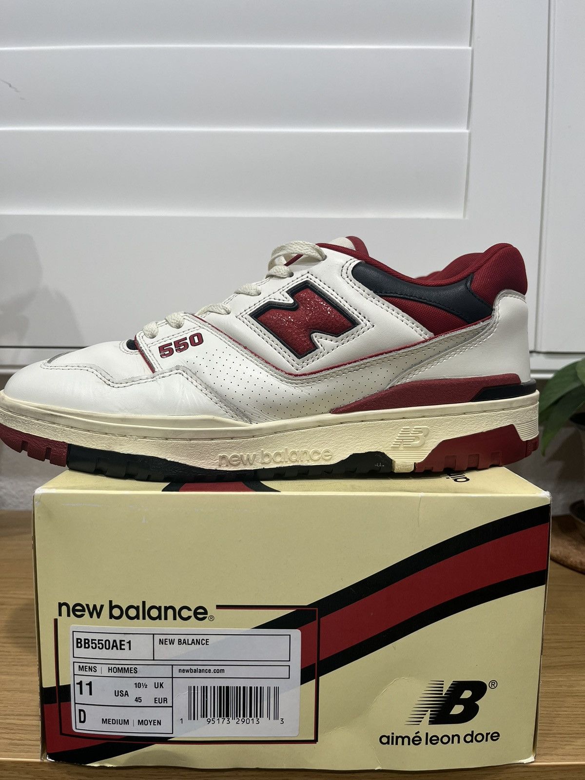 New Balance New Balance 550 Aime Leon Dore White Red | Grailed