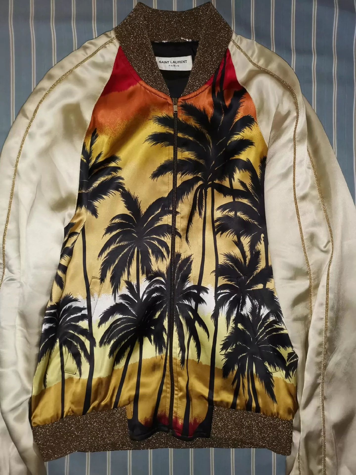 Saint Laurent Paris Saint Laurent Paris Coconut print jacket Size US S / EU 44-46 / 1 - 1 Thumbnail