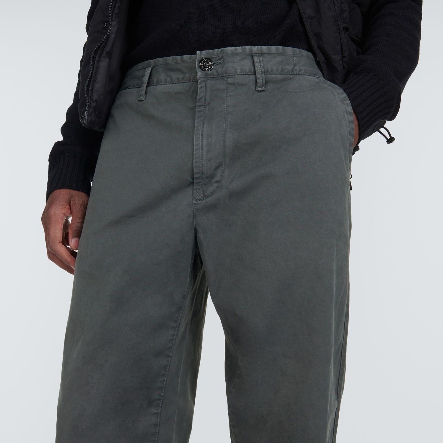 Stone Island Stone Island Trousers Pants Grey Garment Dyed Cotton Size US 31 - 17 Thumbnail