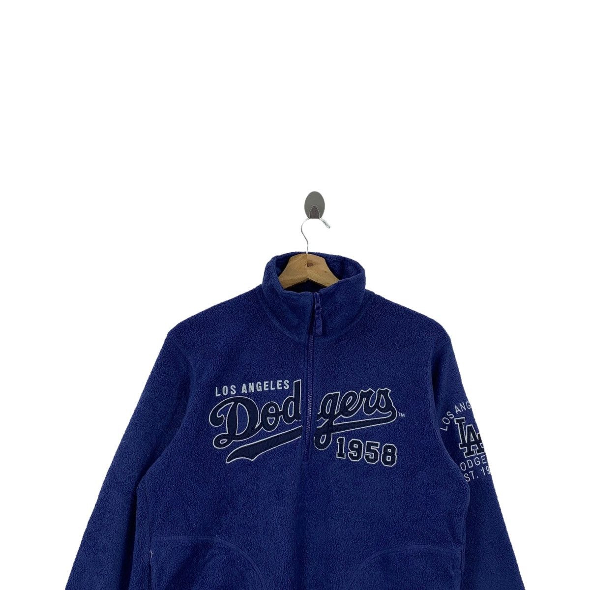 MLB Los Angeles DODGERS MLB Baseball Fleece Half Zipper Jumper Size US M / EU 48-50 / 2 - 4 Thumbnail