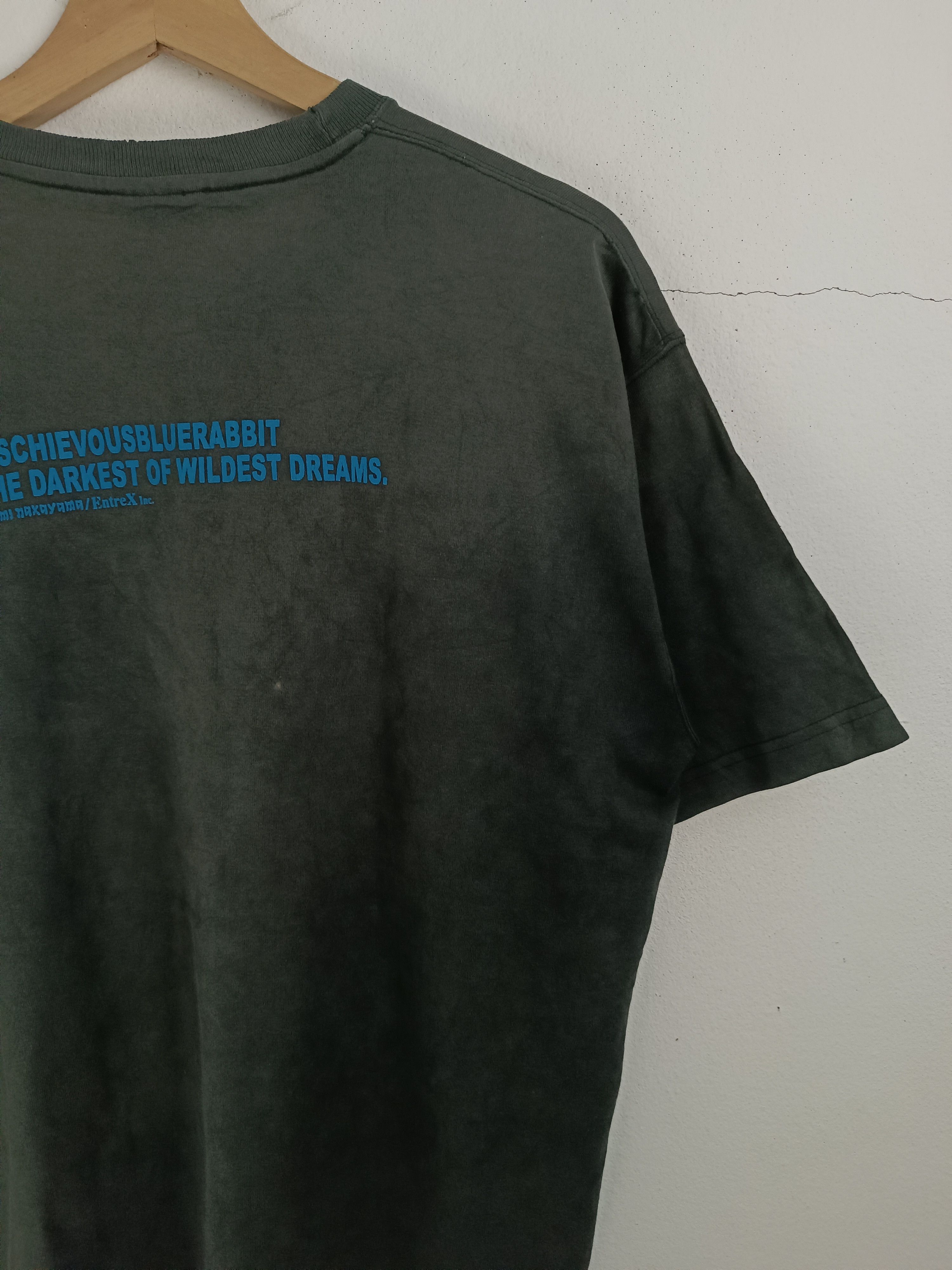 Japanese Brand THRASHED FADED VINTAGE Y2K MISCHIEVOUS TEE VERY RARE Size US L / EU 52-54 / 3 - 13 Thumbnail