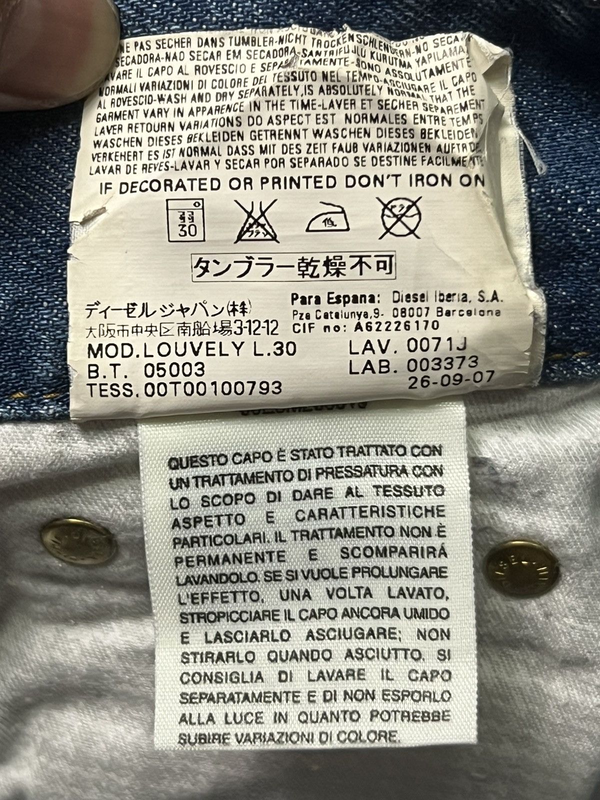 Diesel Flared Vintage Diesel Louvely Italy - Faded Wash Jeans Size 29" - 14 Thumbnail