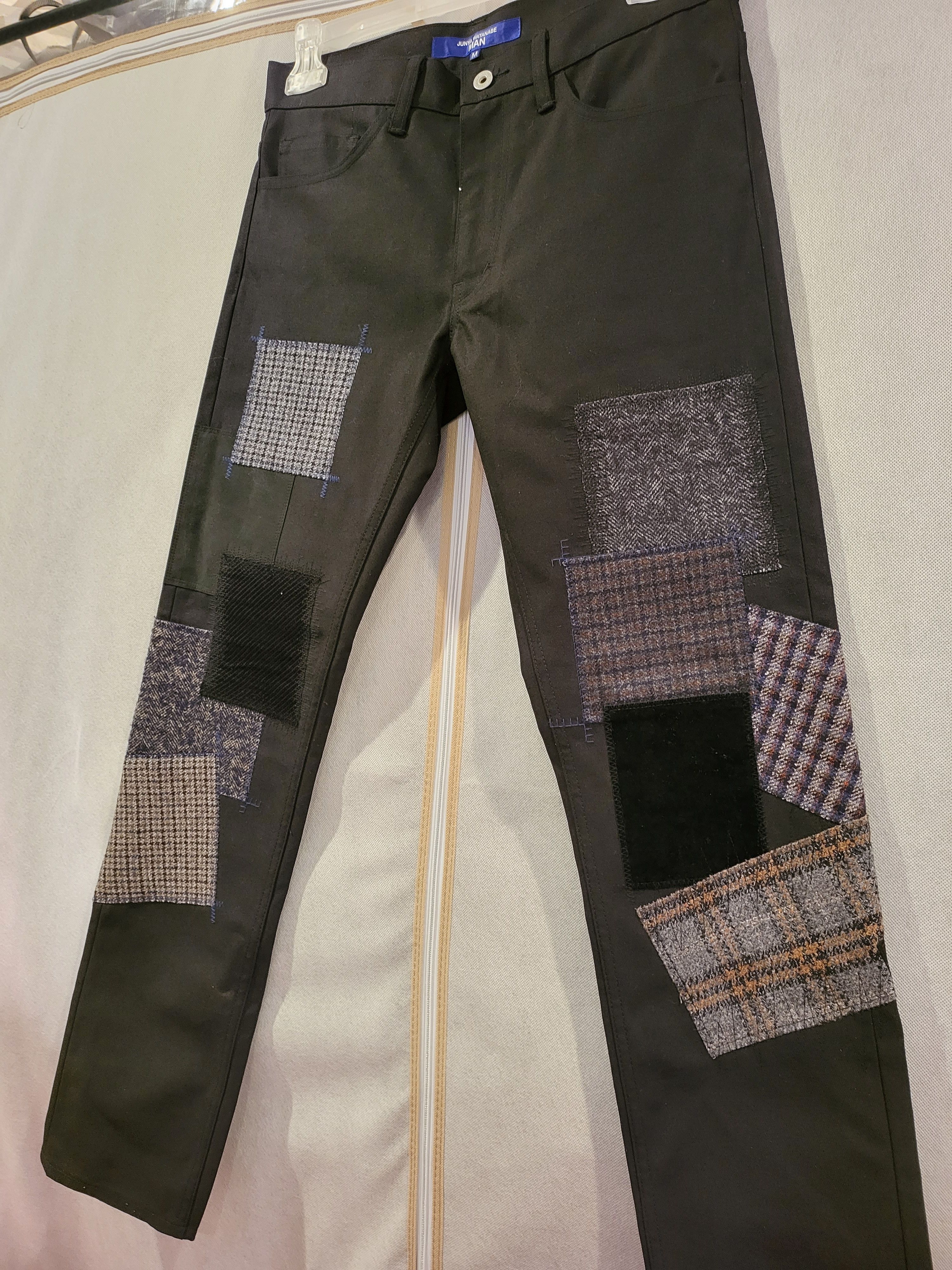 Junya Watanabe Cotton Patchwork Slim-Fit Jeans Size US 32 / EU 48 - 4 Thumbnail