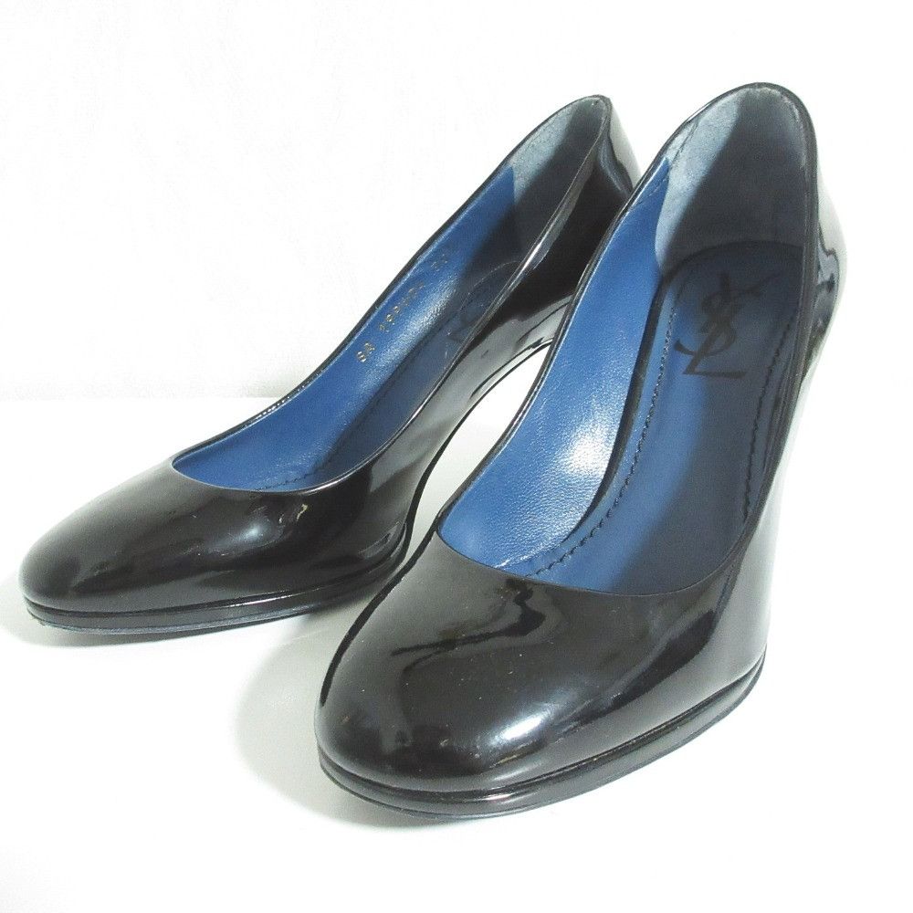 Yves Saint Laurent Yves Saint Laurent Yves Saint Laurent rive gauche Patent Leather Almond Toe Pumps Leather Shoes DUTY FREE for USA Size ONE SIZE - 1 Thumbnail