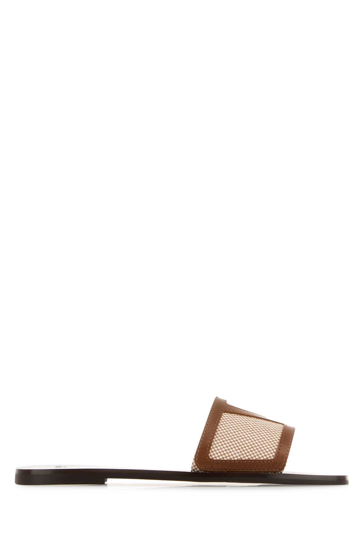 Valentino Two-Tone Canvas Viva Superstar Slippers | Grailed