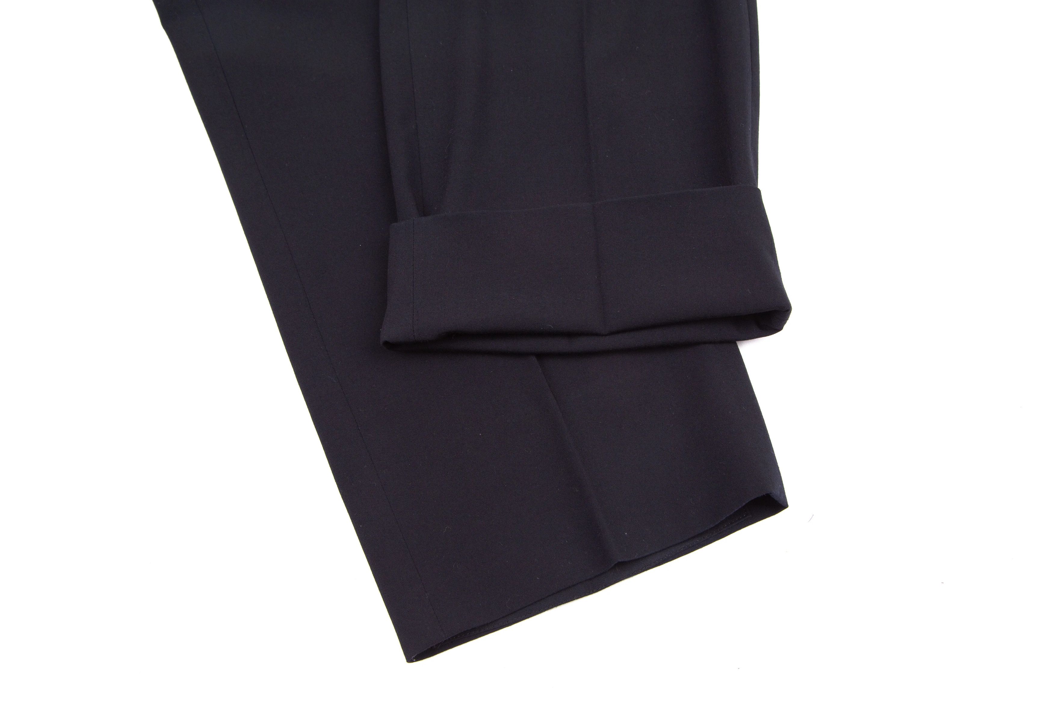 Armani Collezioni Dark Navy No-Tuck Pants Size 54R in Good Condition Size US 26 / EU 42 - 8 Thumbnail