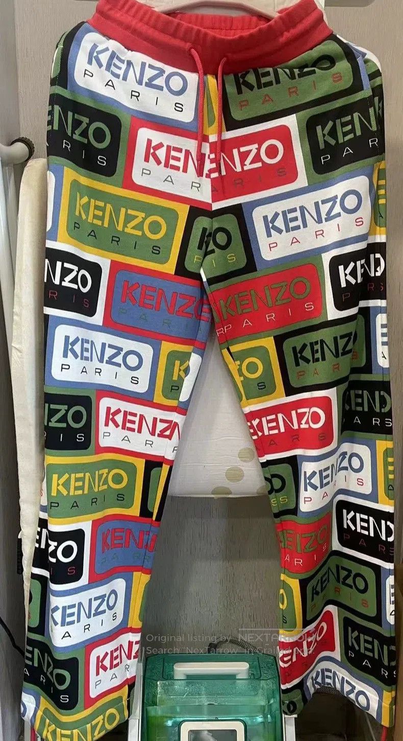 Kenzo Kenzo size S Logo print Sports Pants Size US 26 / EU 42 - 1 Thumbnail