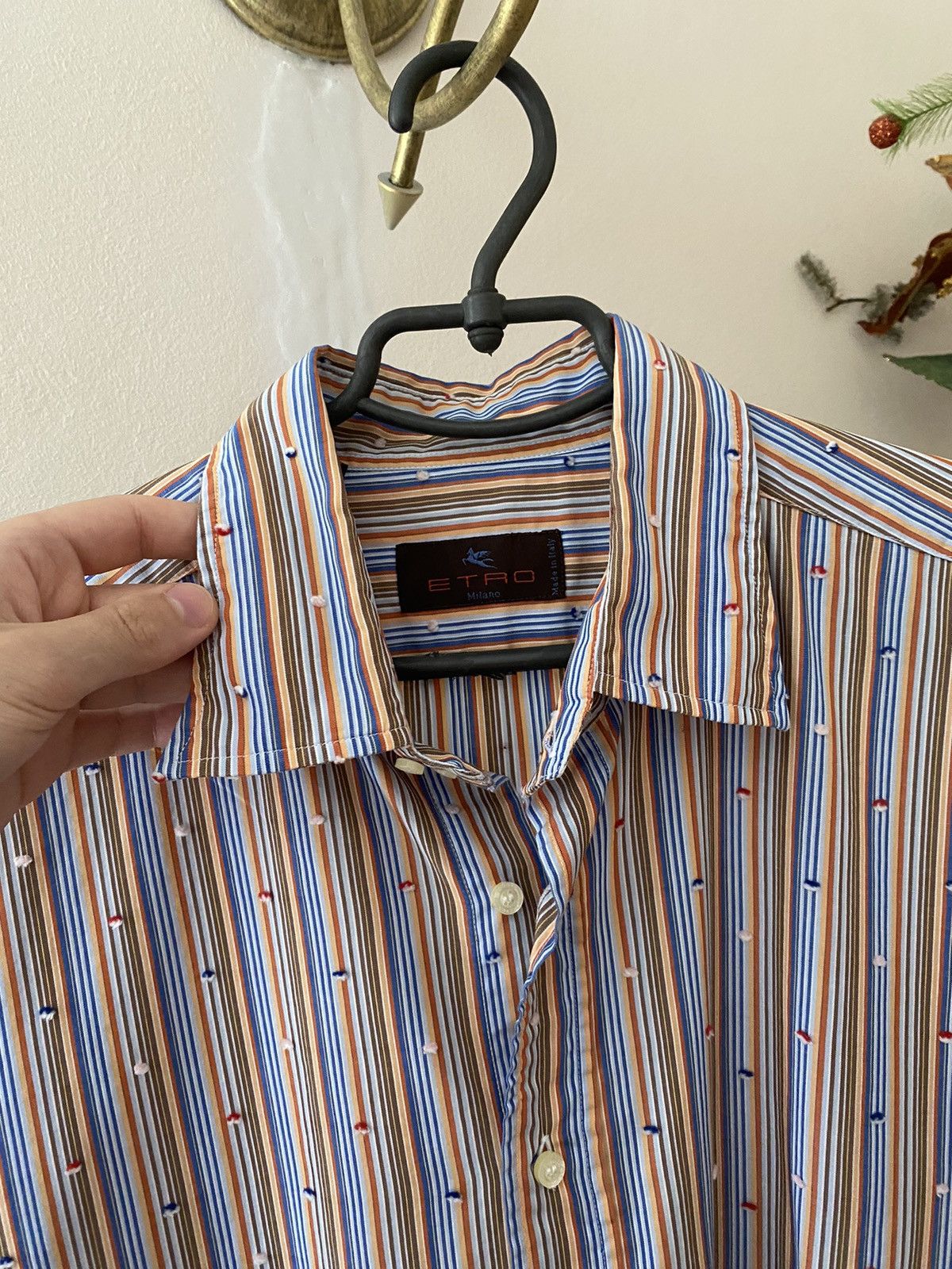 Etro × Vintage Vintage Etro Button Up Shirt Size US XL / EU 56 / 4 - 3 Thumbnail