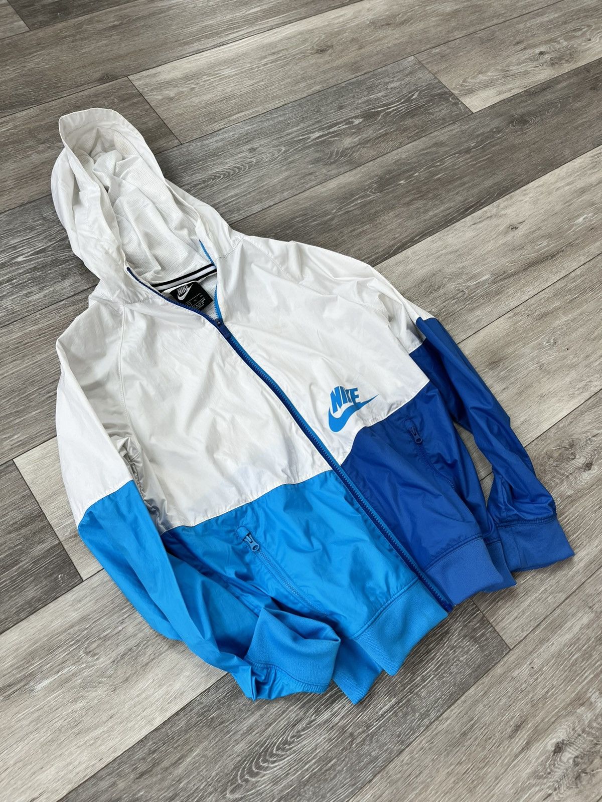 Nike Nike Full Zip Pullover Hooded Windbreaker Size US S / EU 44-46 / 1 - 3 Thumbnail