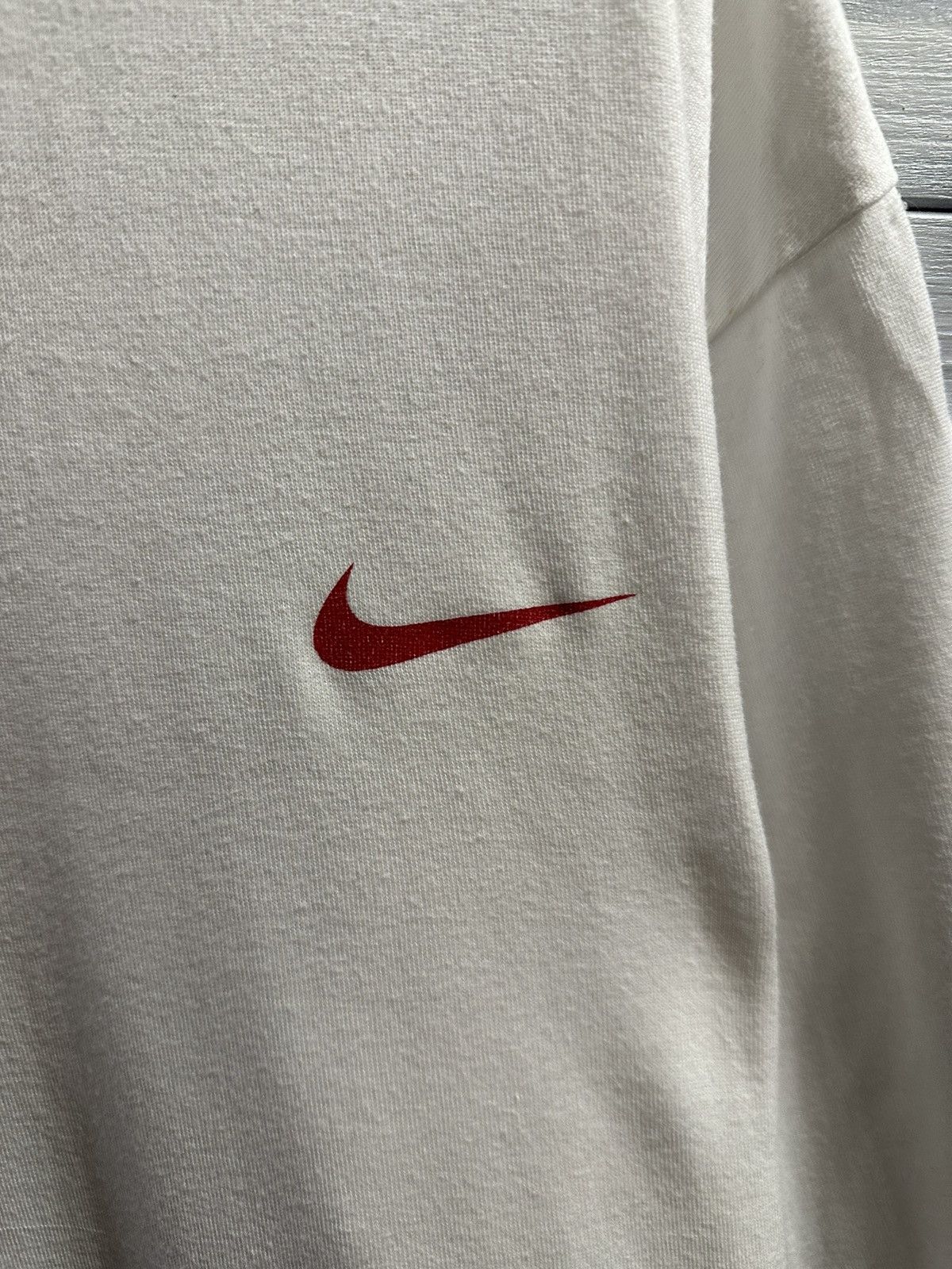 Nike Rare Vintage Long-Sleeve Nike Small Swoosh Y2K style. Size US XL / EU 56 / 4 - 3 Thumbnail