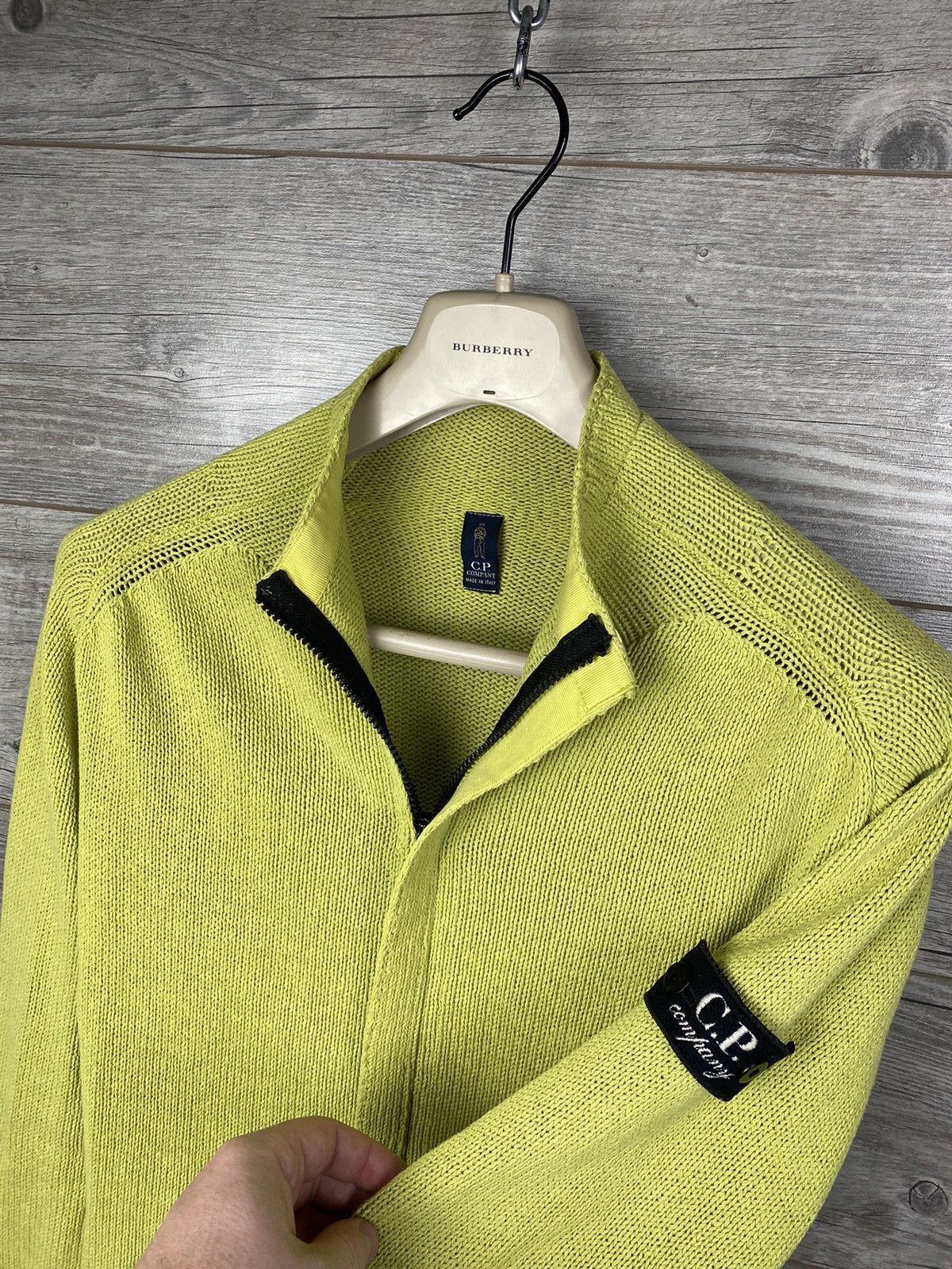 image of C P Company x Massimo Osti Zip Jacket With Patch Cp Company Massimo Osti Vintage Size S in Green