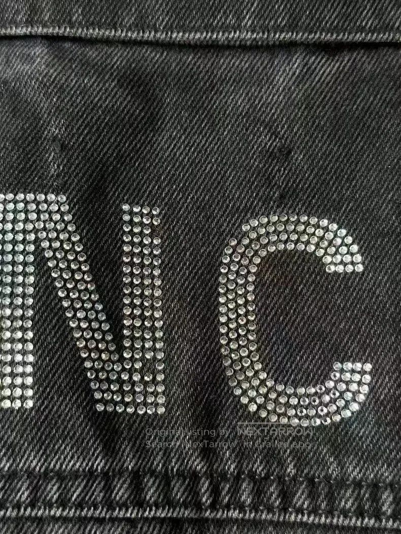 Balenciaga Balenciaga Crystal Denim Jacket. Size US S / EU 44-46 / 1 - 3 Thumbnail