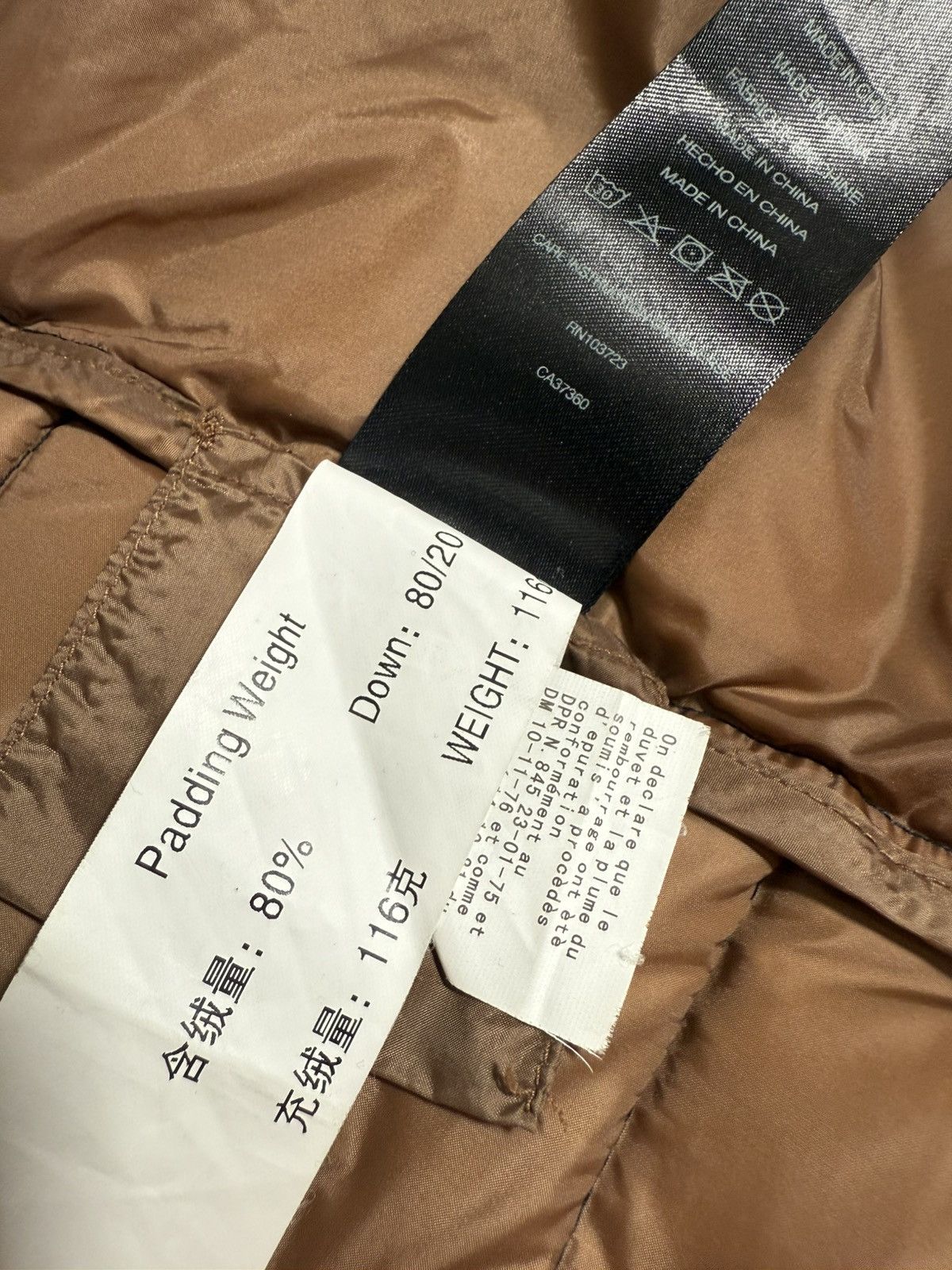Armani Collezioni Armani Collezioni Black Mao Neck Down Quilted Jacket Size US S / EU 44-46 / 1 - 8 Thumbnail