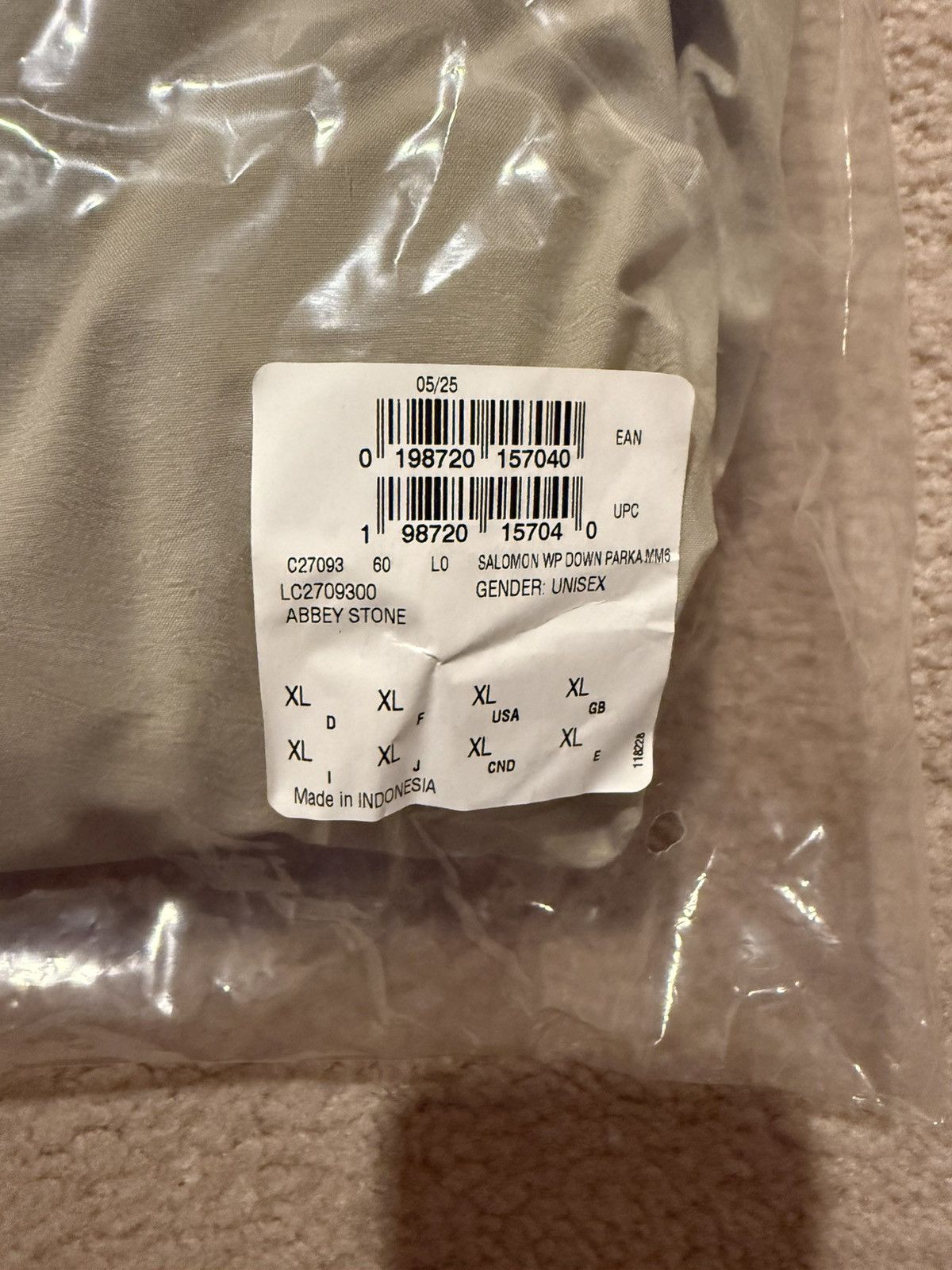 Maison Margiela × Salomon Salomon X MM6 Waterproof Down Parka Size US XL / EU 56 / 4 - 12 Thumbnail
