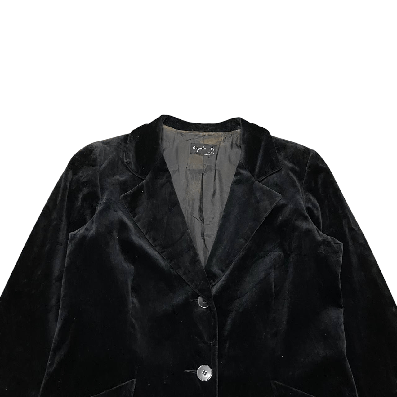 agnes b. Vintage Agnes B. Velvet Long Coat Size M / US 6-8 / IT 42-44 - 2 Thumbnail