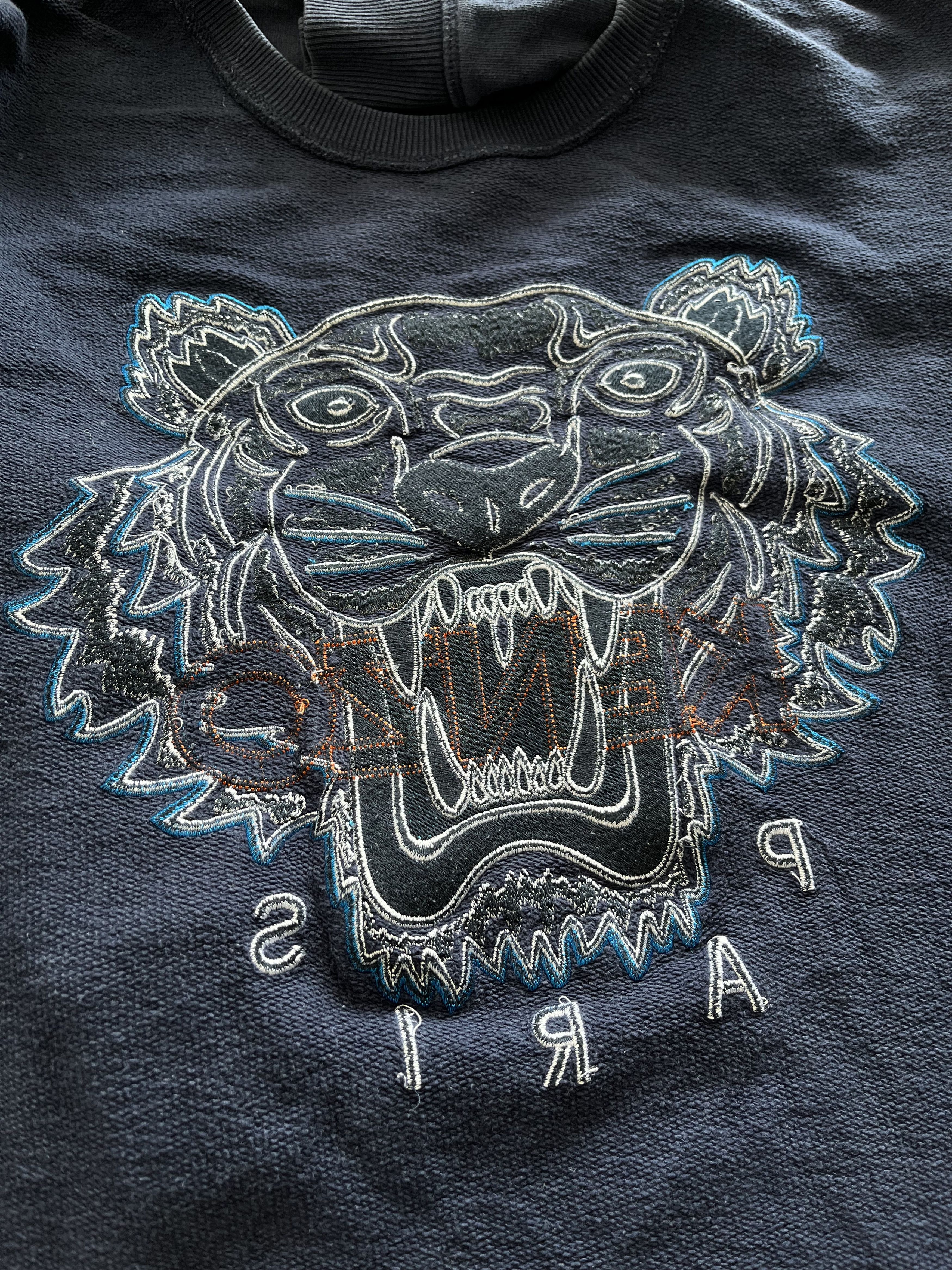 Designer × Kenzo × Vintage Kenzo Paris Tiger Sweatshirt Size US S / EU 44-46 / 1 - 6 Thumbnail