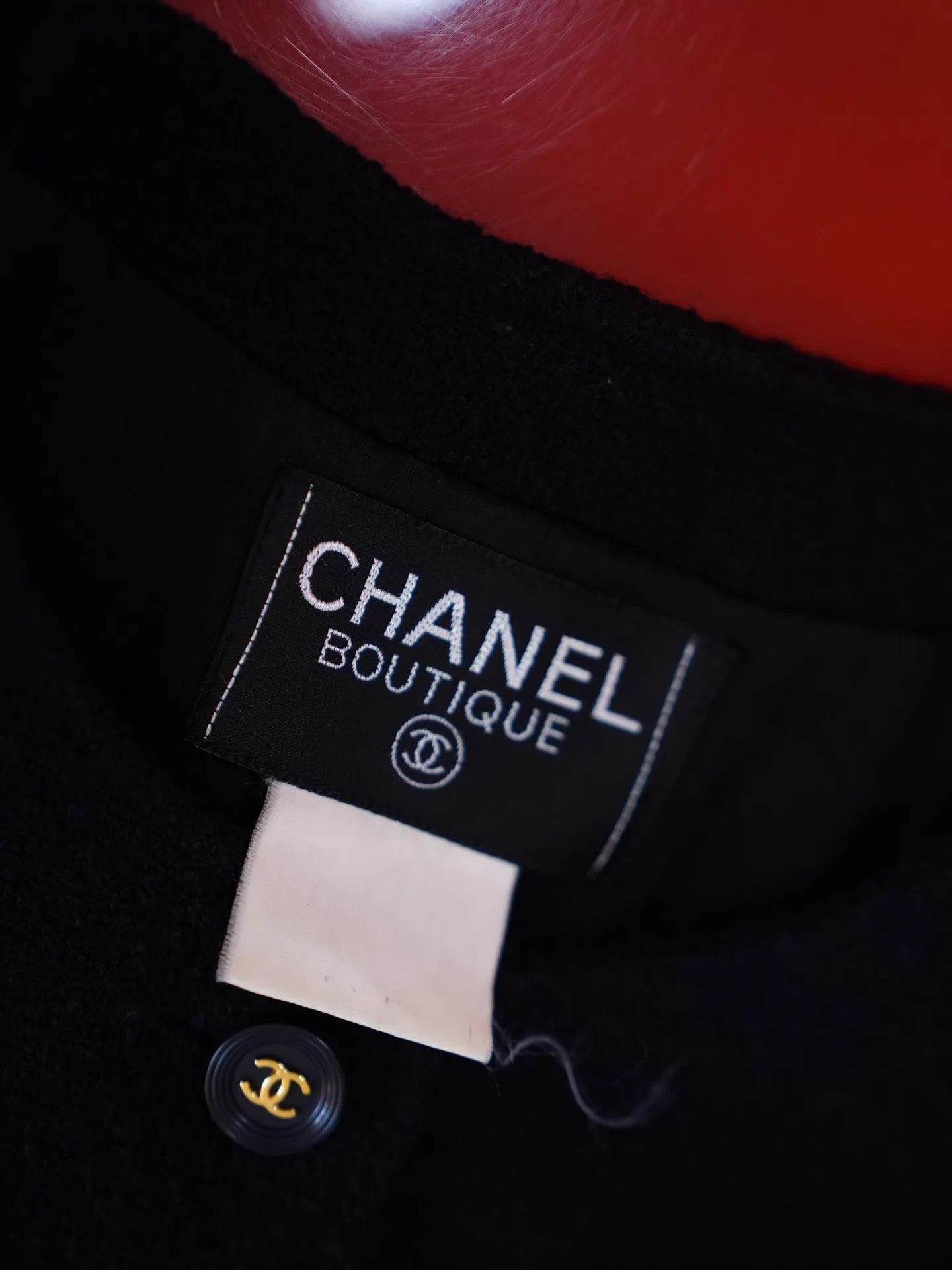 Chanel Chanel 90s Navy Wool 4-Pocket Single-Breasted Blazer Size S / US 4 / IT 40 - 6 Thumbnail