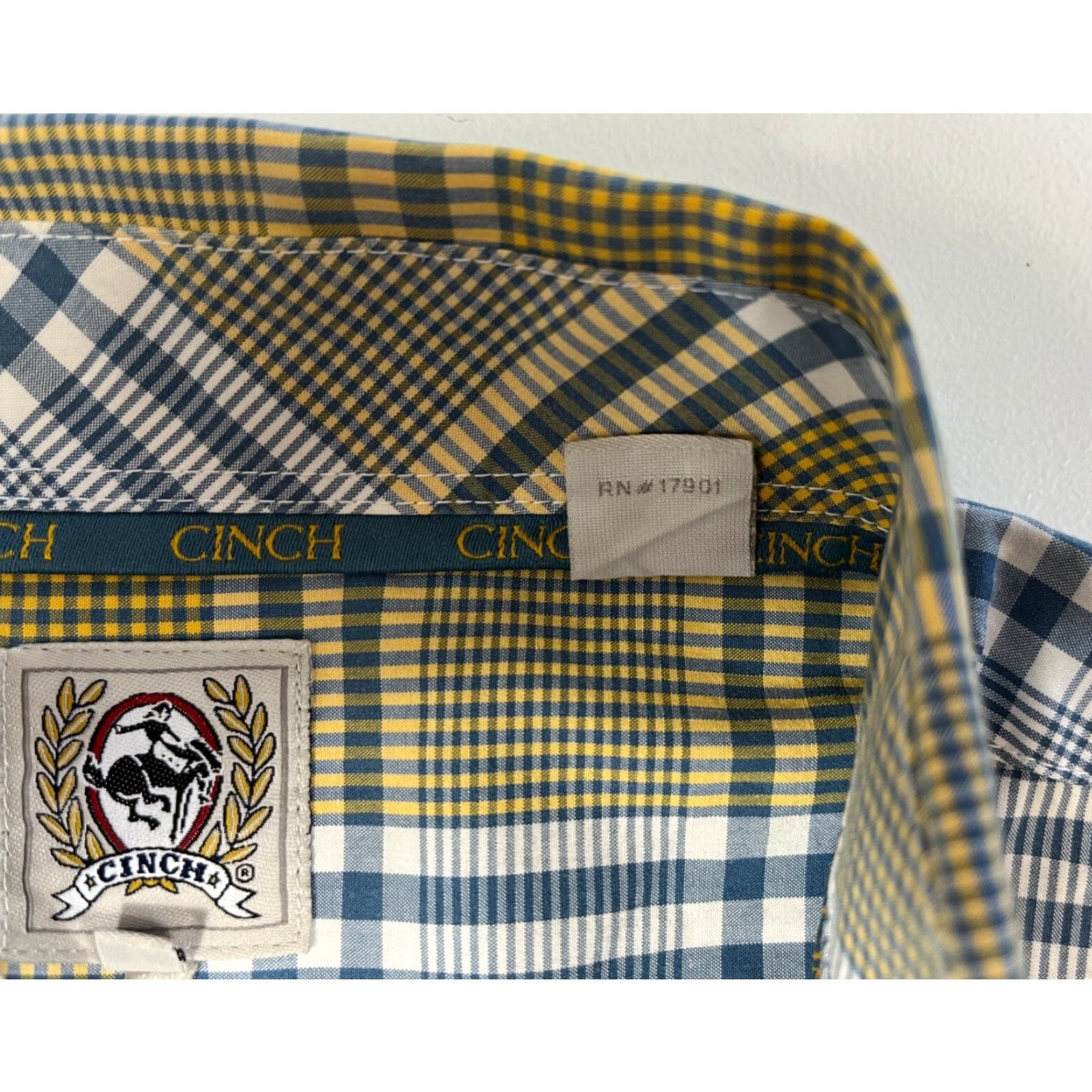 Vintage Cinch Men's Button-Down Plaid Shirt L Size US L / EU 52-54 / 3 - 5 Thumbnail