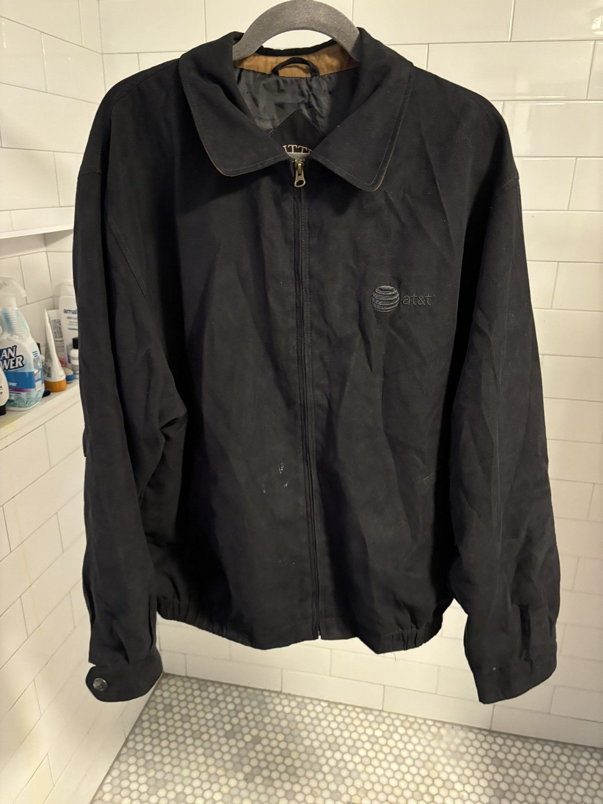 Cutter And Buck Suede Cutter Buck AT T Jacket Grailed