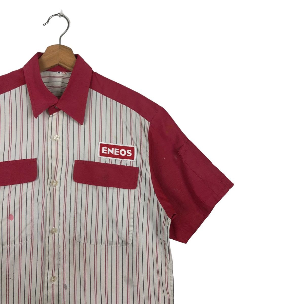 Japanese Brand 🔥90’s True Vintage Distressed Work Jacket Eneos Japan Size US M / EU 48-50 / 2 - 6 Thumbnail