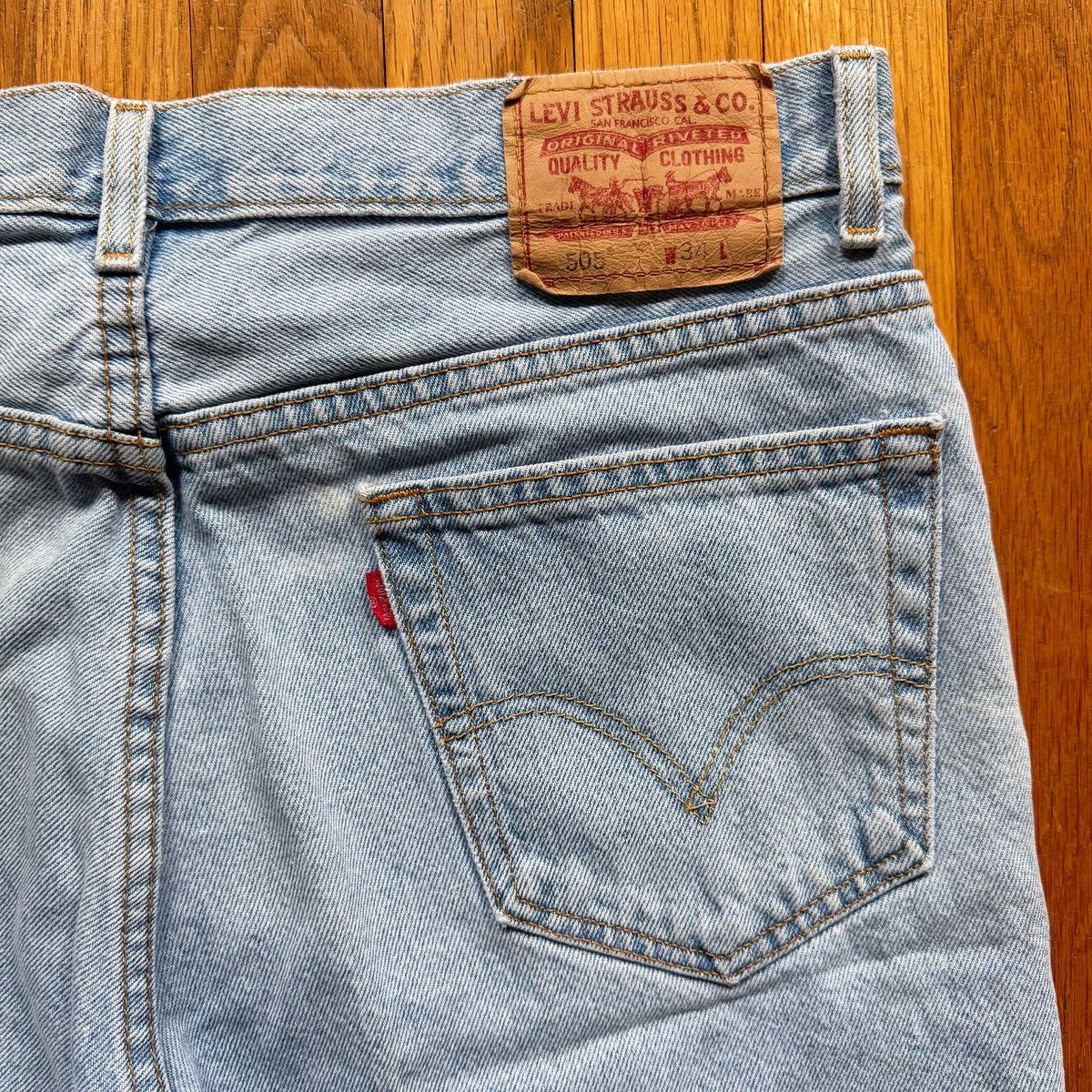 Levi's Vintage Levi’s 505 Regular Fit Jean Shorts Jorts Size US 34 / EU 50 - 2 Thumbnail
