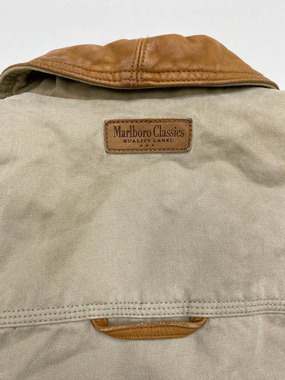 Marlboro Marlboro Classics Beige XXXL Vintage Canvas Jacket 90s Italy Size US XXL / EU 58 / 5 - 16 Thumbnail