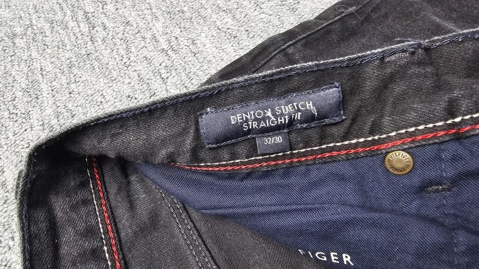 Tommy Hilfiger Tommy Hilfiger Denton Stretch Straight Jeans W32 Faded Black Size US 32 / EU 48 - 11 Thumbnail
