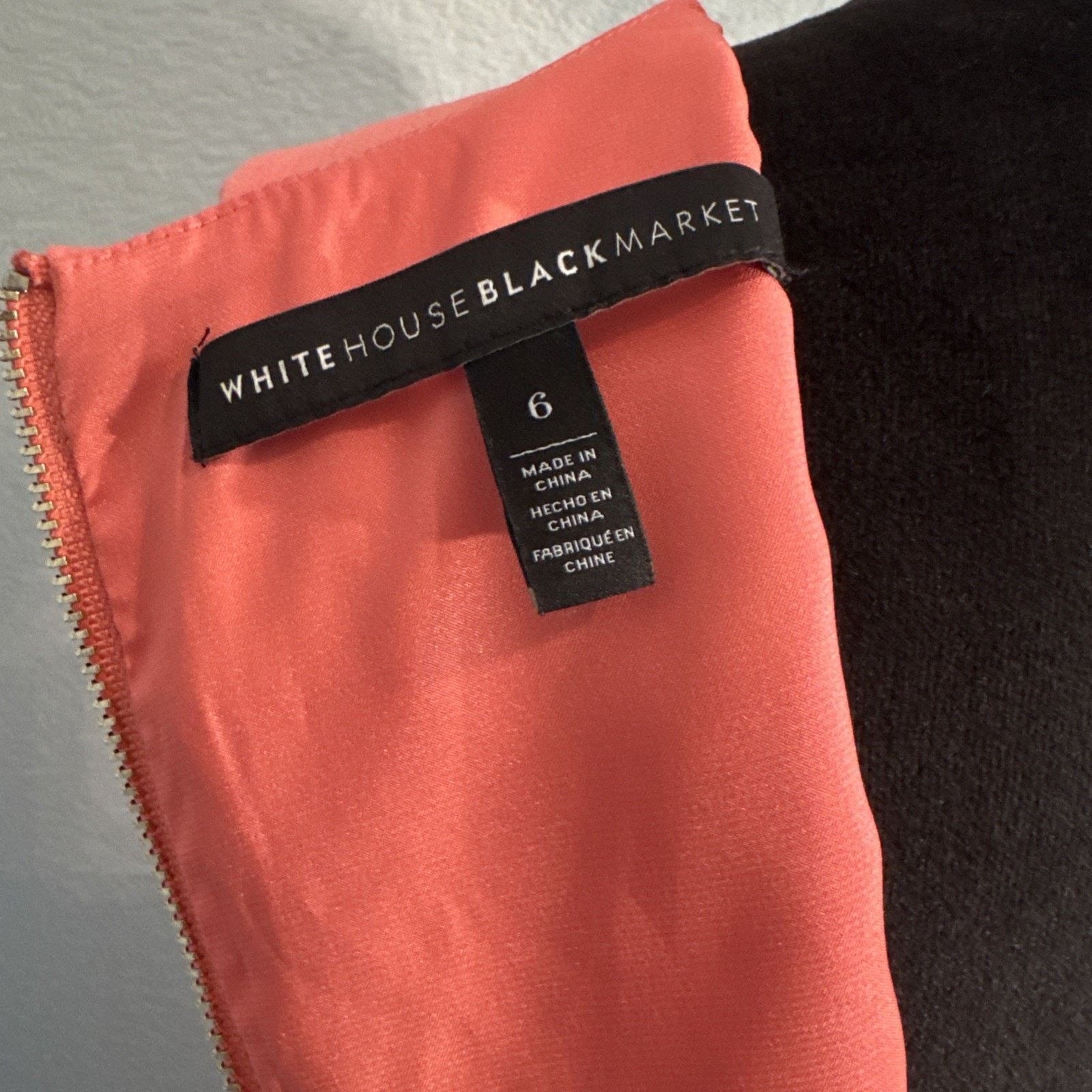 White House Black Market White House Black Market Seamed Sheath Dress Salmon Sz 6 Size M / US 6-8 / IT 42-44 - 5 Thumbnail