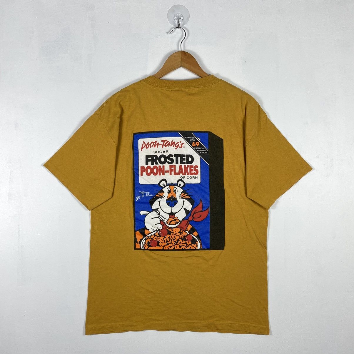 Vintage Vintage 90's POON-TANG'S Frosted Poon-Flakes Tee Size US L / EU 52-54 / 3 - 2 Thumbnail