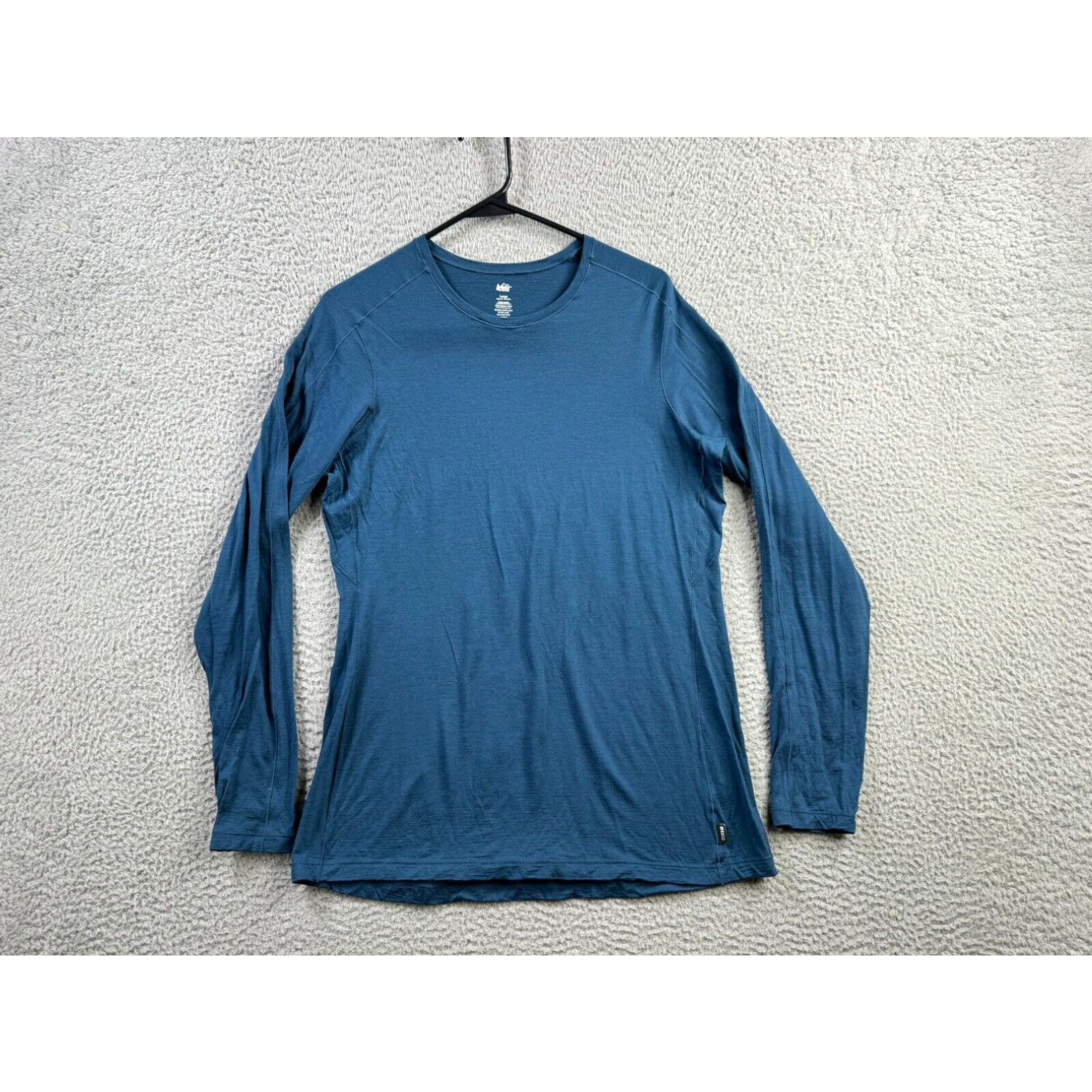 Vintage REI Co Op Shirt Womens Large Blue 100 Merino Wool Long Sleeve Baselayer Grailed