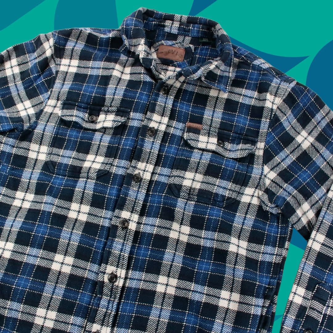 Orvis ORVIS plaid flannel camp shirt jacket SMALL heavyweight work chore vtg y2k men's Size US S / EU 44-46 / 1 - 1 Thumbnail