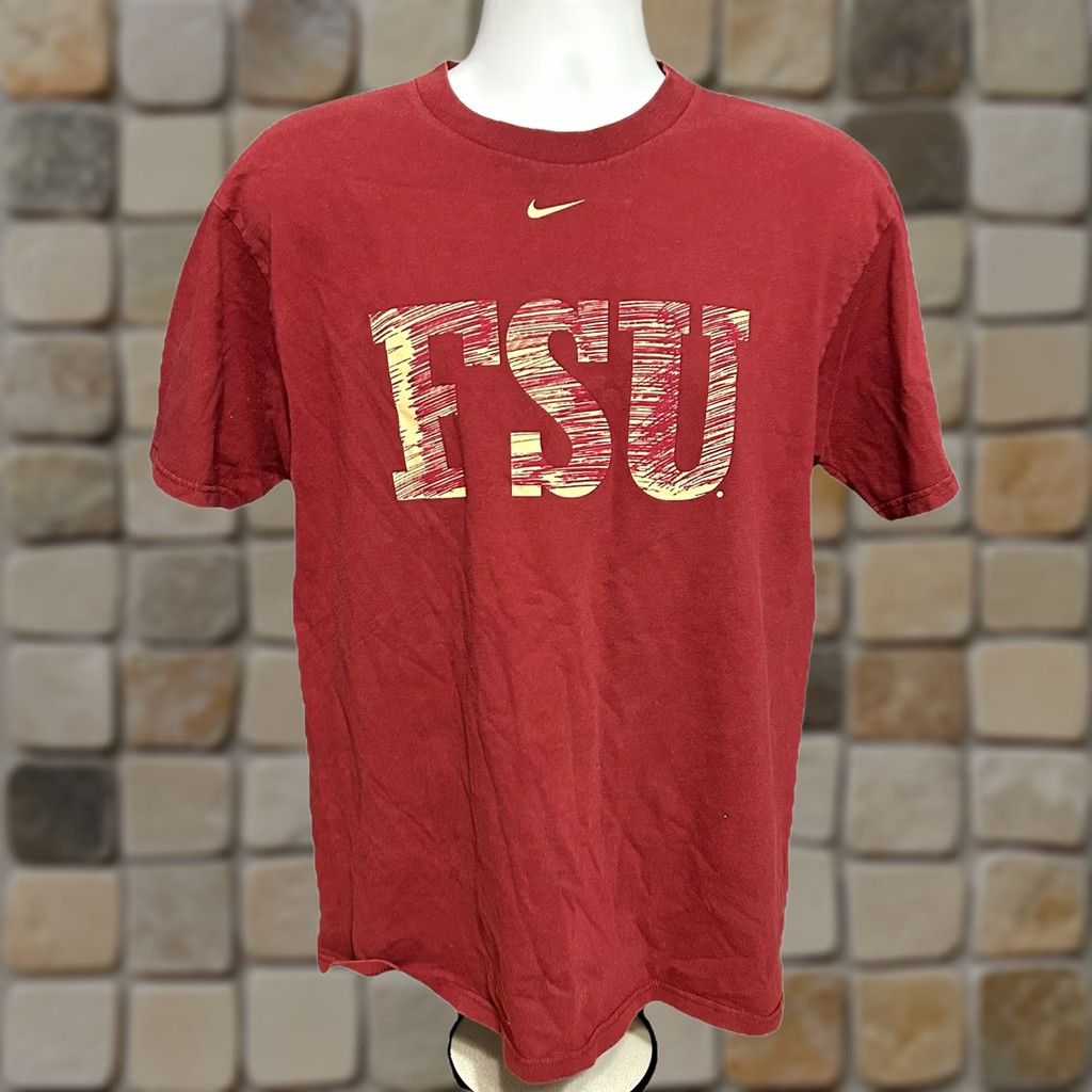 Nike VINTAGE Nike Florida State Seminoles Shirt Men Medium Double Sided Swoosh Nike T-Shirt Size US M / EU 48-50 / 2 - 1 Thumbnail