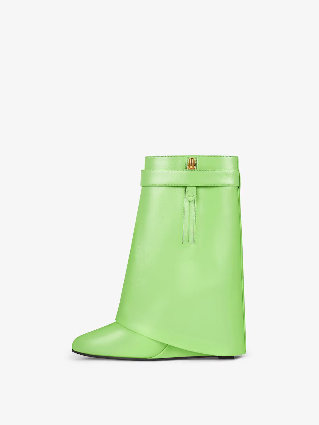 Givenchy o1w1db10525 Shark Lock Ankle Boots in Green Size US 9 / IT 39 - 2 Thumbnail