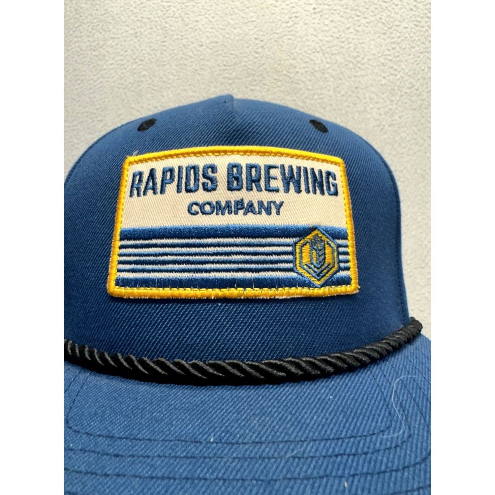 Zephyr Zephyr Snapback Hat Mens One Size Adjustable Braided Rope Detail Rapids Brewing Company Blue Size ONE SIZE - 5 Thumbnail