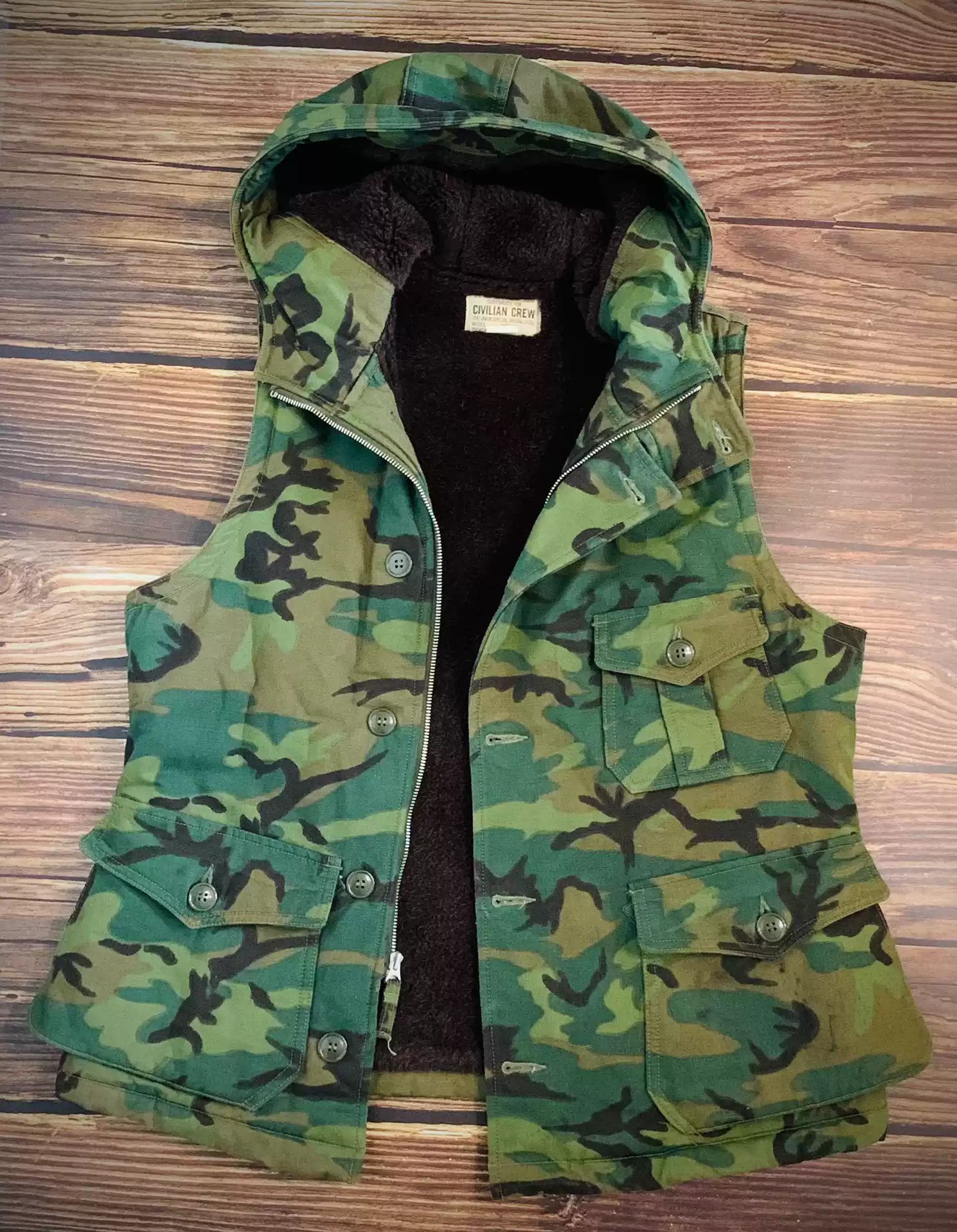 freewheelers hooded warm vest
