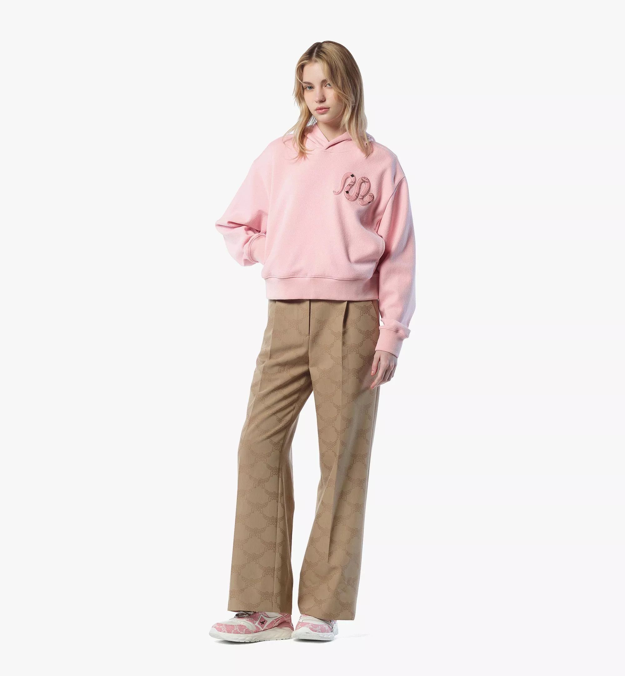 MCM o1mt1gz0925 Sweatshirt Hoodie in Pink Size S / US 4 / IT 40 - 2 Thumbnail