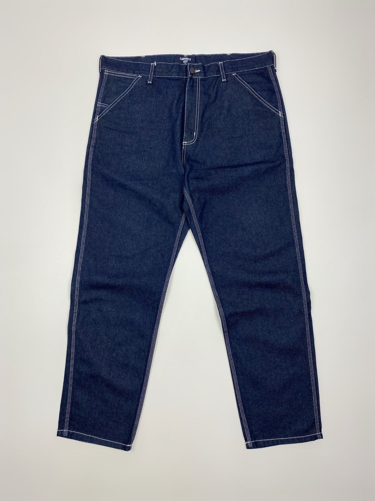 Carhartt Carhartt WIP Penrod Dark Denim Work Pants W36 Size US 36 / EU 52 - 2 Thumbnail