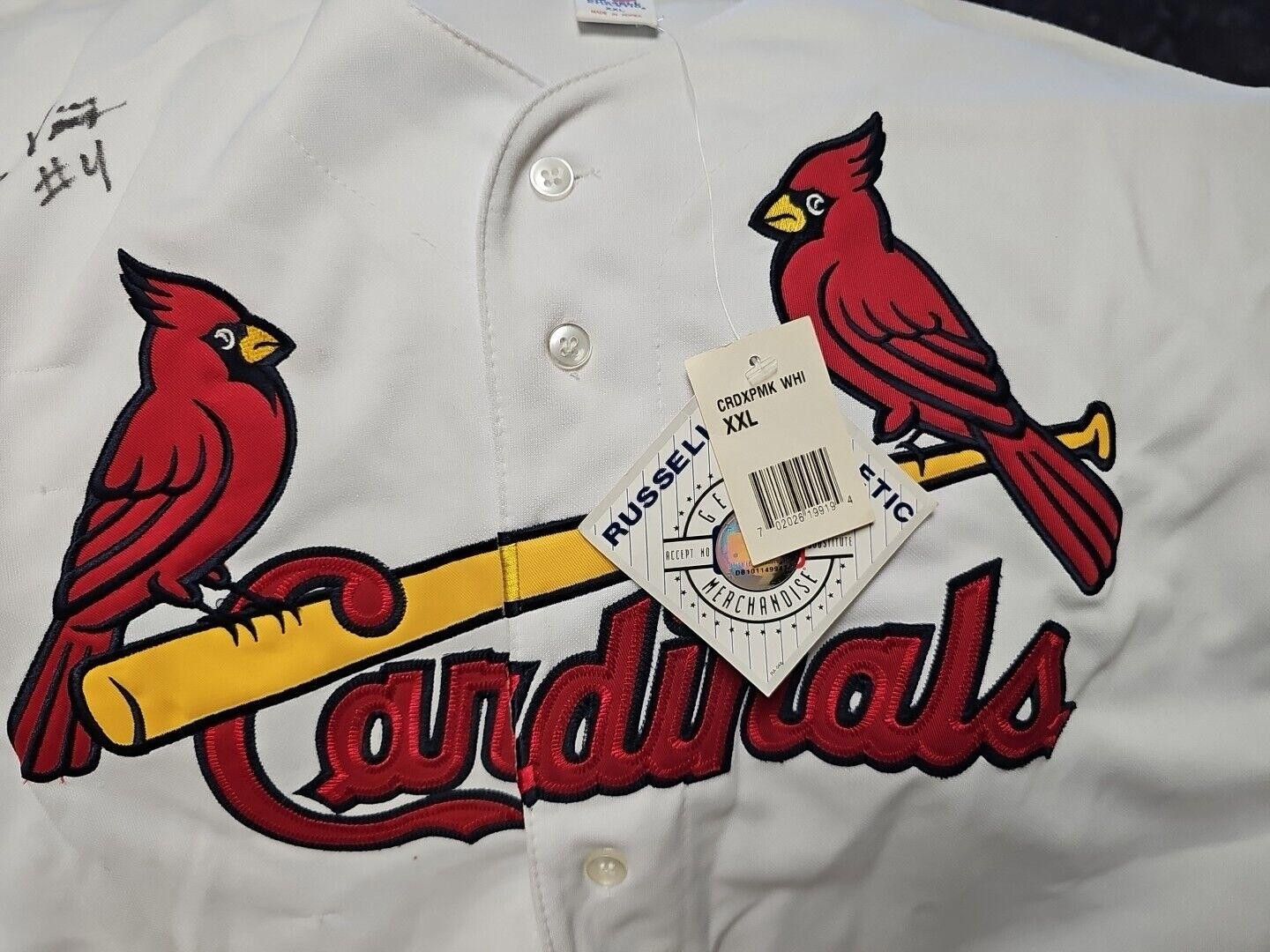 Russell Athletic St Louis Cards Authentic Sewn Jersey Auto Fernando Vina XXL Size ONE SIZE - 6 Thumbnail