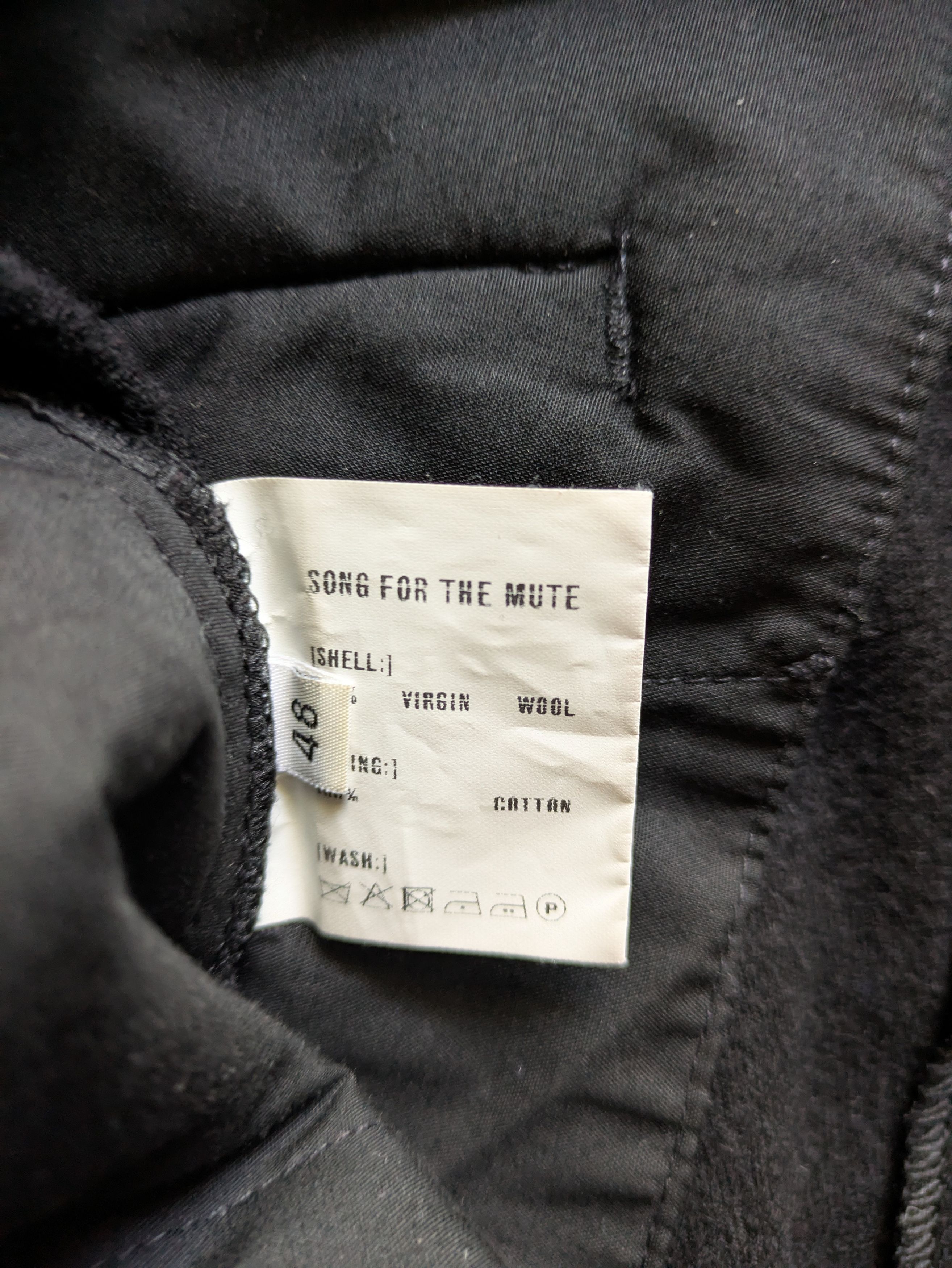 Song For The Mute Pleated Wool Pant / Jogger Size US 32 / EU 48 - 5 Thumbnail