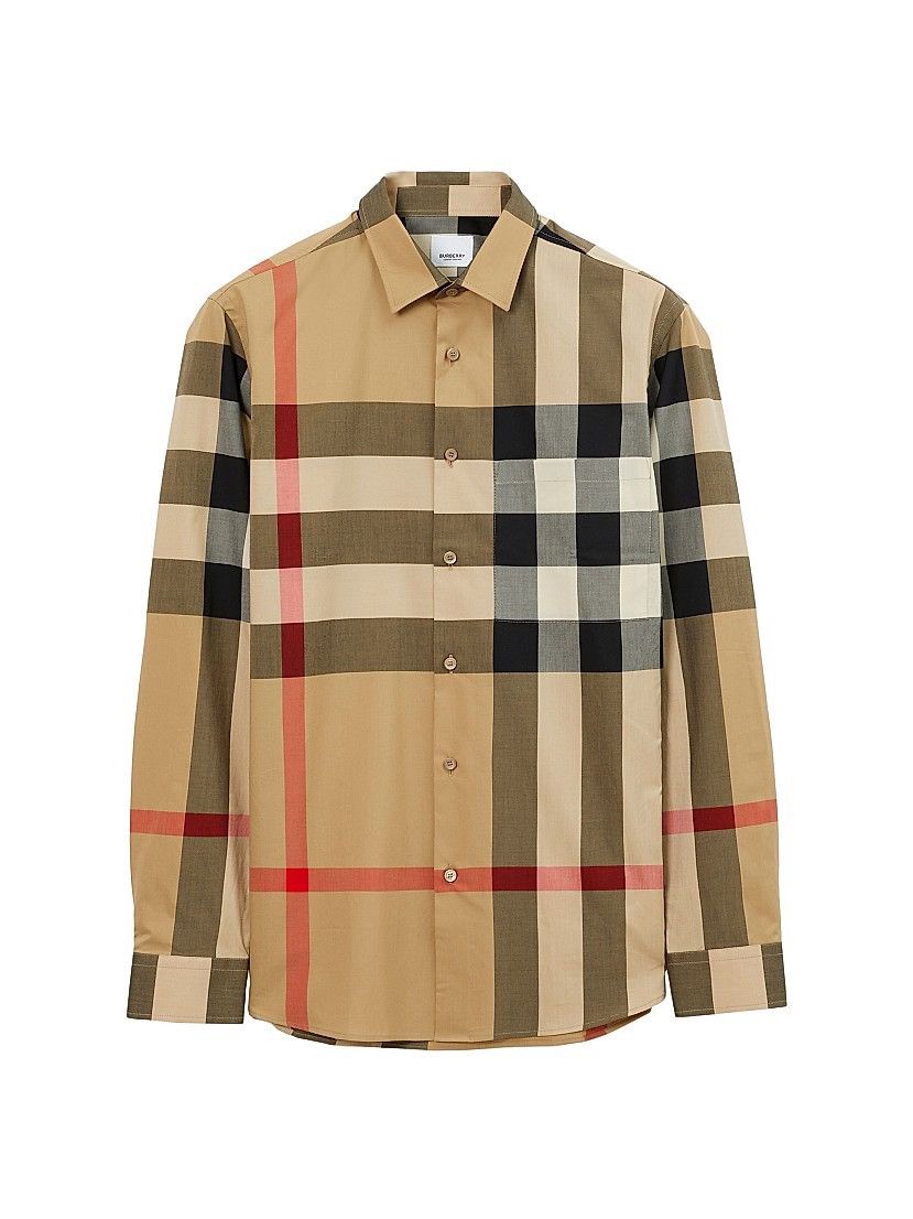 Burberry Burberry Brit Somerton Check Dress Shirt Size Medium Size US M / EU 48-50 / 2 - 1 Thumbnail