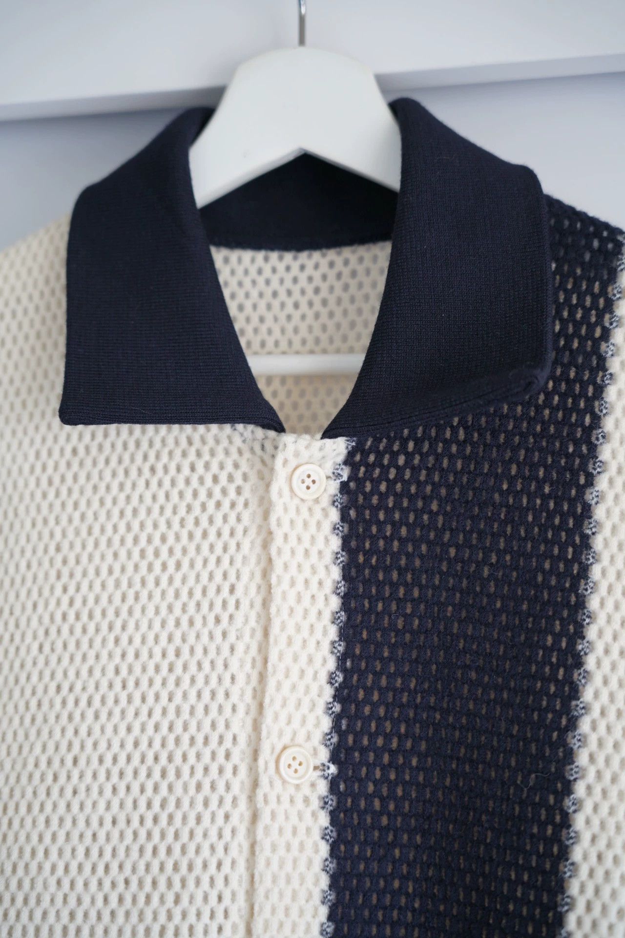 Yohji Yamamoto Yohji Yamamoto 91SS Handwoven Cutout Wool Shirt Jkt Size US M / EU 48-50 / 2 - 3 Thumbnail