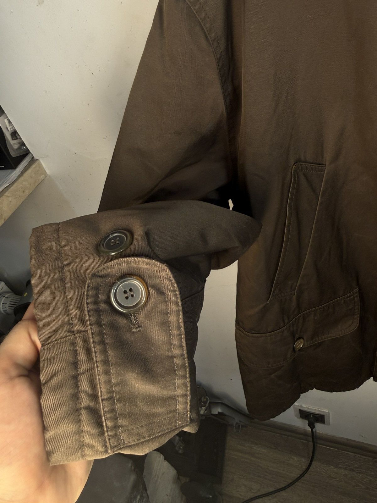 Yves Saint Laurent 90s Warm YSL Jacket Brown Autumn Parka Classic Zip Up Size US XL / EU 56 / 4 - 14 Thumbnail