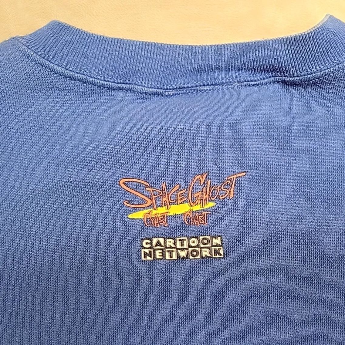 Vintage VINTAGE Space Ghost Sweatshirt Mens L Blue Cartoon Crewneck 2000 Y2K Retro Cartoon Network Sweater Size US L / EU 52-54 / 3 - 5 Thumbnail