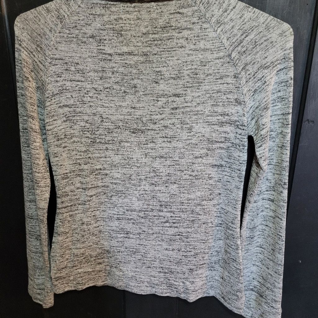 Nicole Miller Nicole Miller, cowlneck knit top, marled gray, nwot S Size S / US 4 / IT 40 - 6 Thumbnail