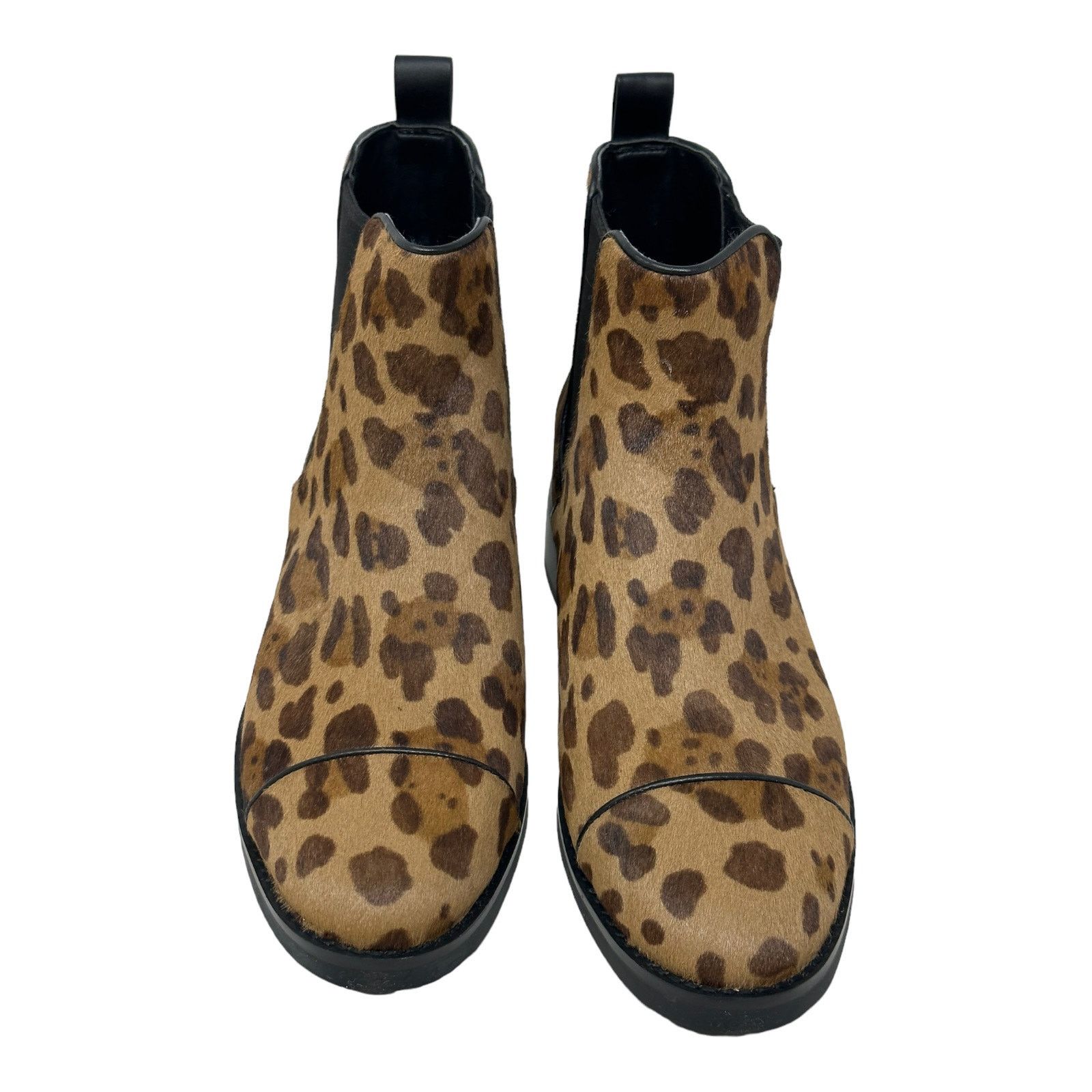 Cole Haan Mara Grand Leopard Calf Hair Chelsea Booties
